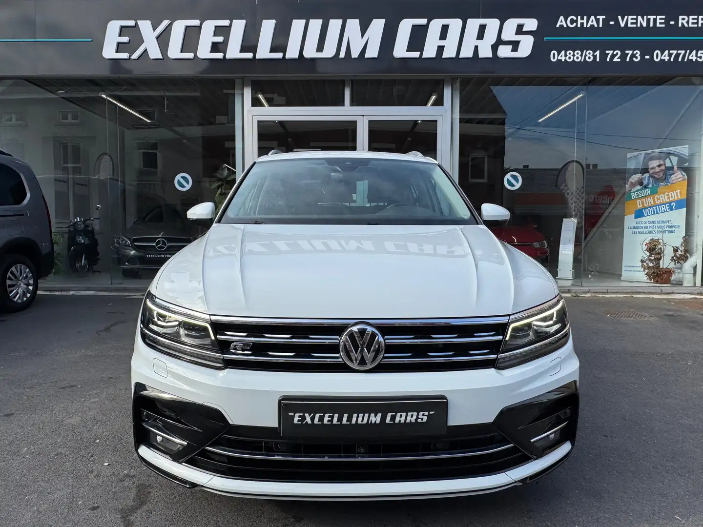 Volkswagen Tiguan 2.0TDi R-line Toit Pano Cuir Camr360 Cockpit Vrtl Blanc - 2