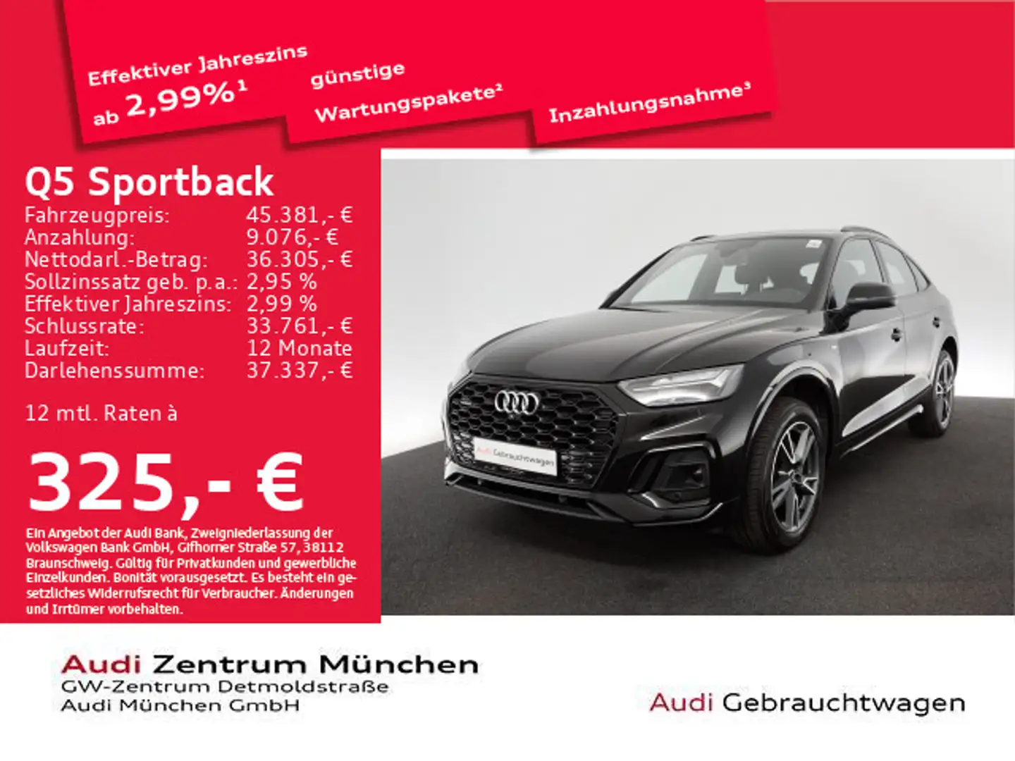 Audi Q5 40 TDI qu. S tronic S line AHK/Virt Schwarz - 1