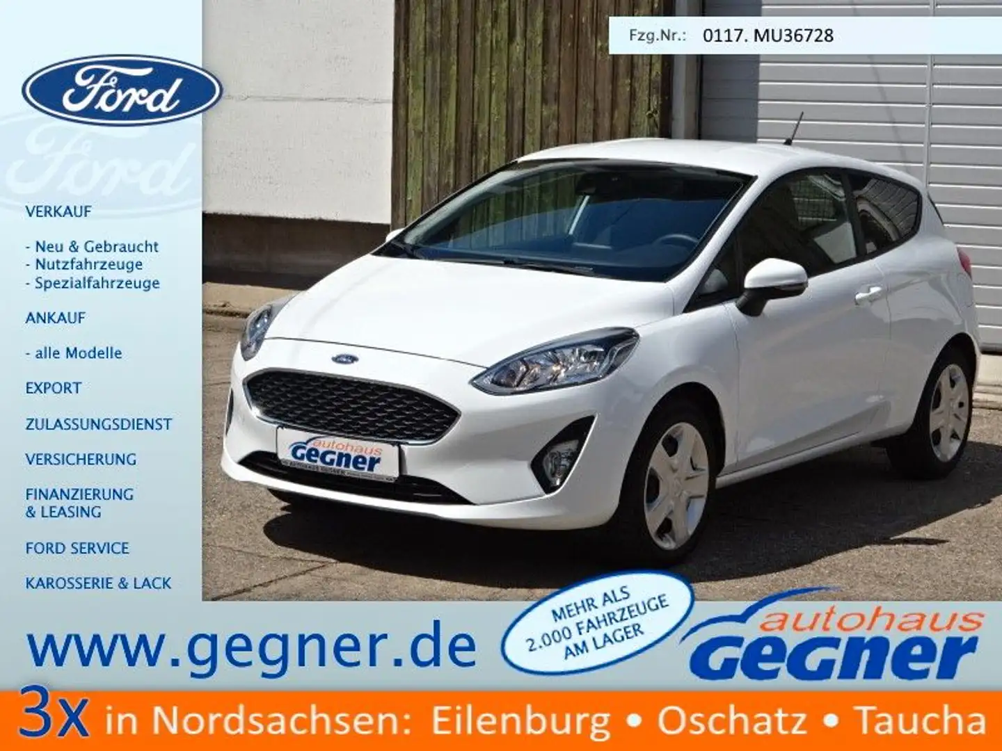 Ford Fiesta Van 75PS Trend LKW Klima PPS Weiß - 1