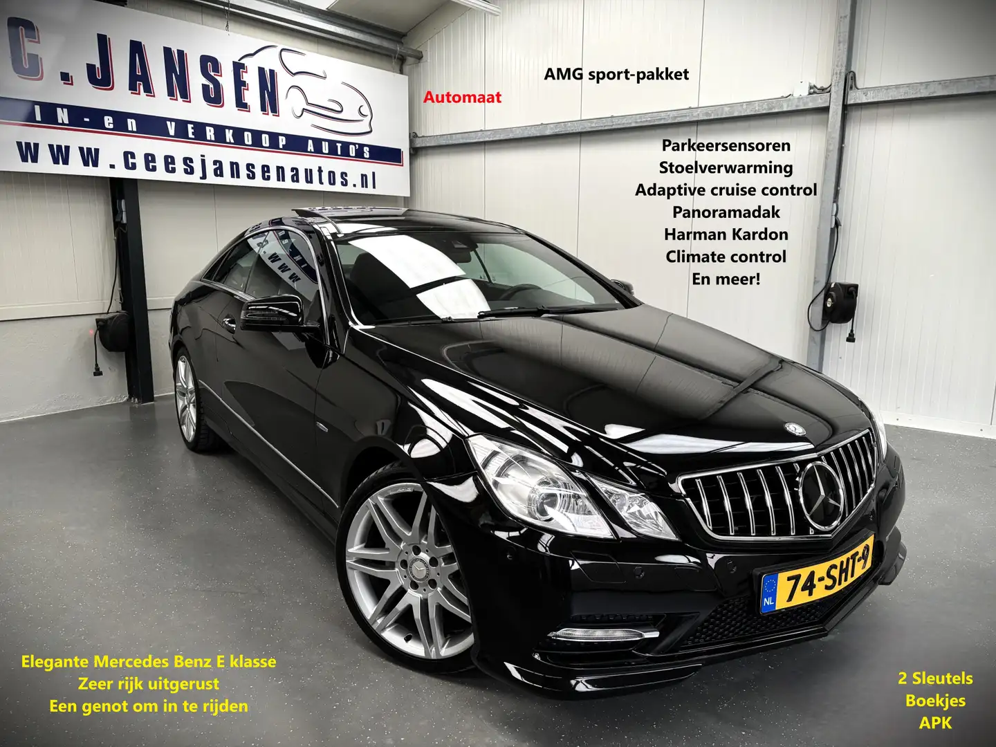 Mercedes-Benz E 250 Coupé CGI Elegance AMG Sport Comfort Negro - 1