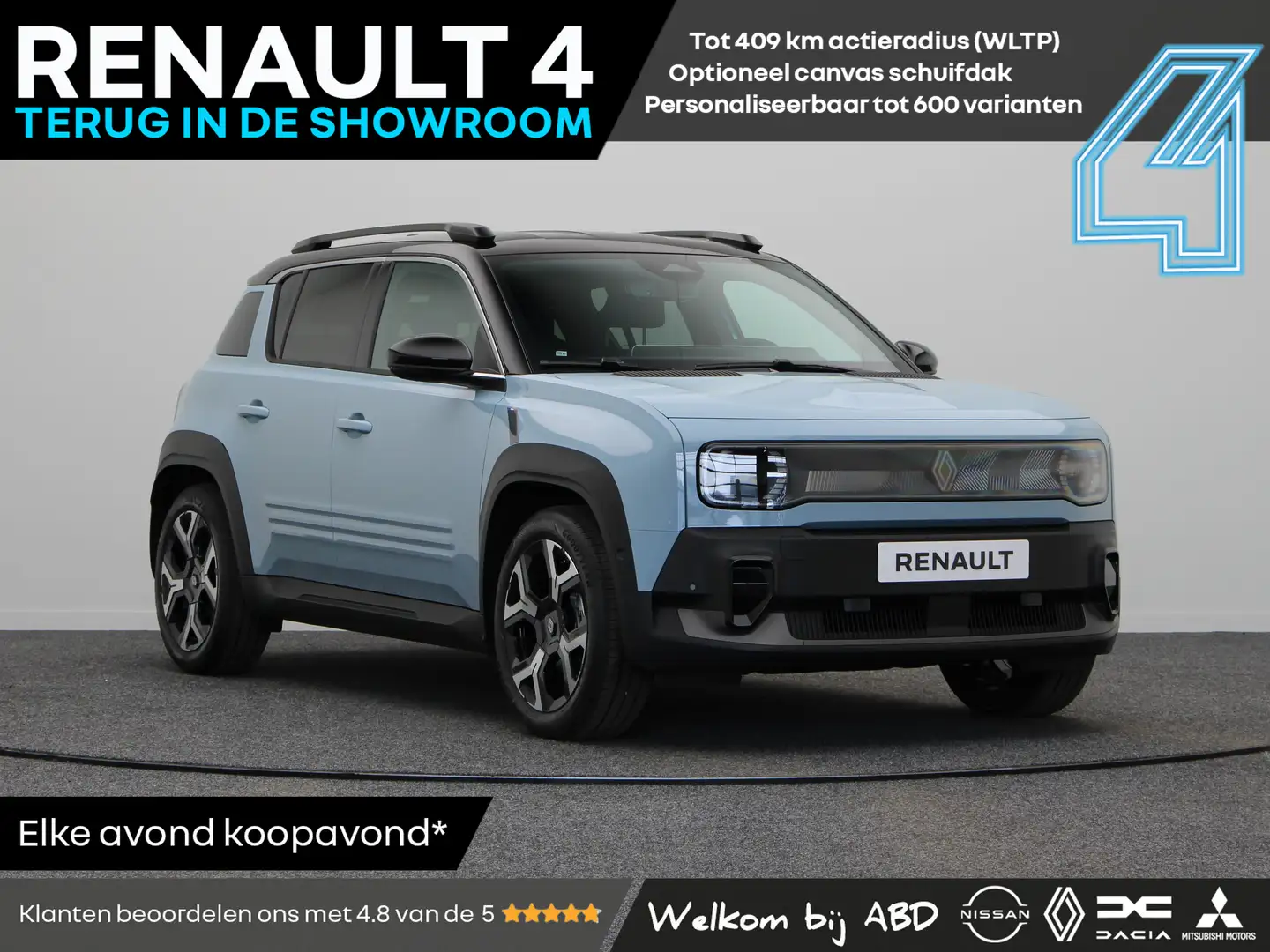Renault R 4 Techno Comfort range | Achteruitrijcamera | Elektr Blu/Azzurro - 1