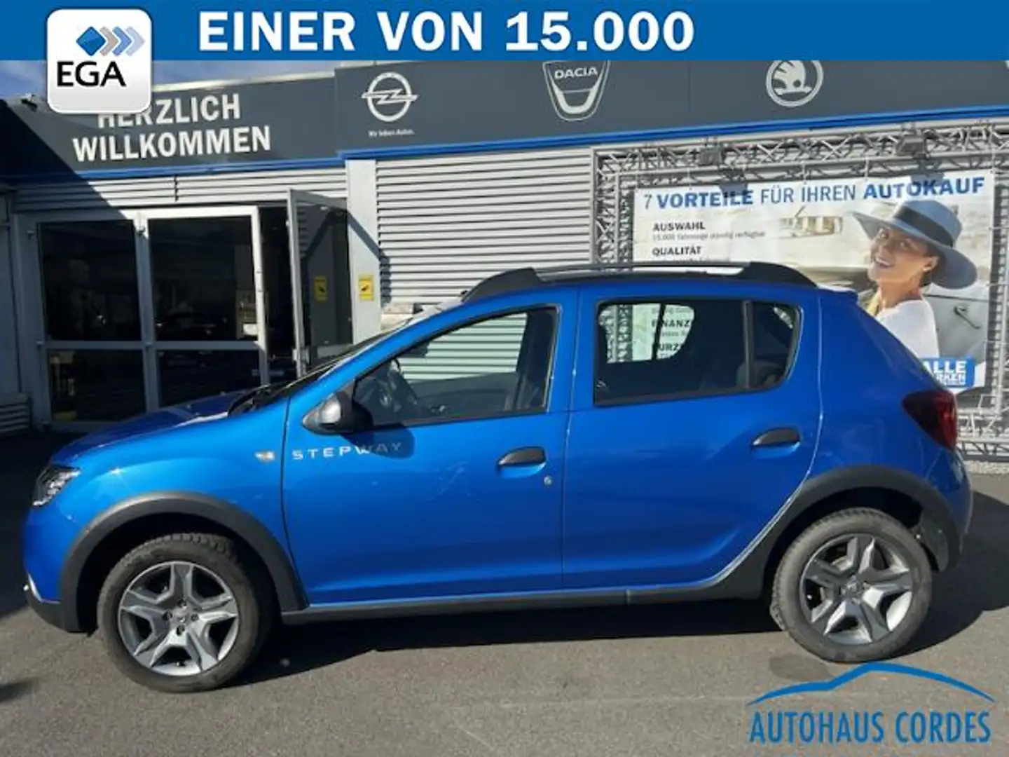 Dacia Sandero STEPWAY TCe 90 PRESTIGE KLIMA*NAVI*PDC*R-CAM*AHK Bleu - 2