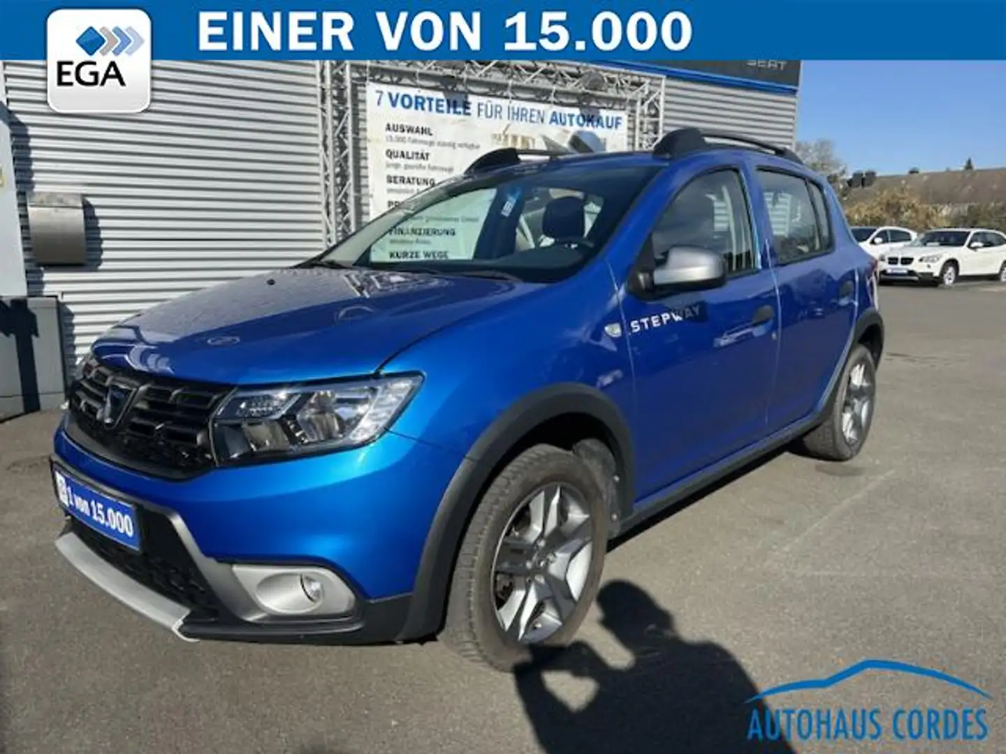 Dacia Sandero STEPWAY TCe 90 PRESTIGE KLIMA*NAVI*PDC*R-CAM*AHK Blau - 1
