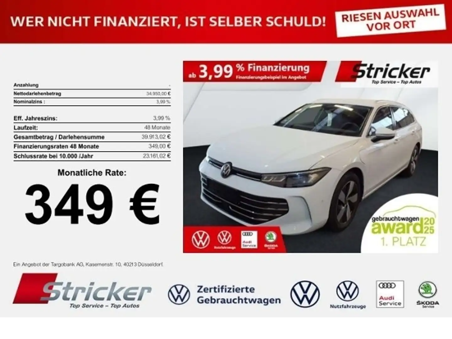 Volkswagen Passat Variant Business 1.5TSI e-hybrid DSG 349,-ohne Anzahlung Weiß - 1