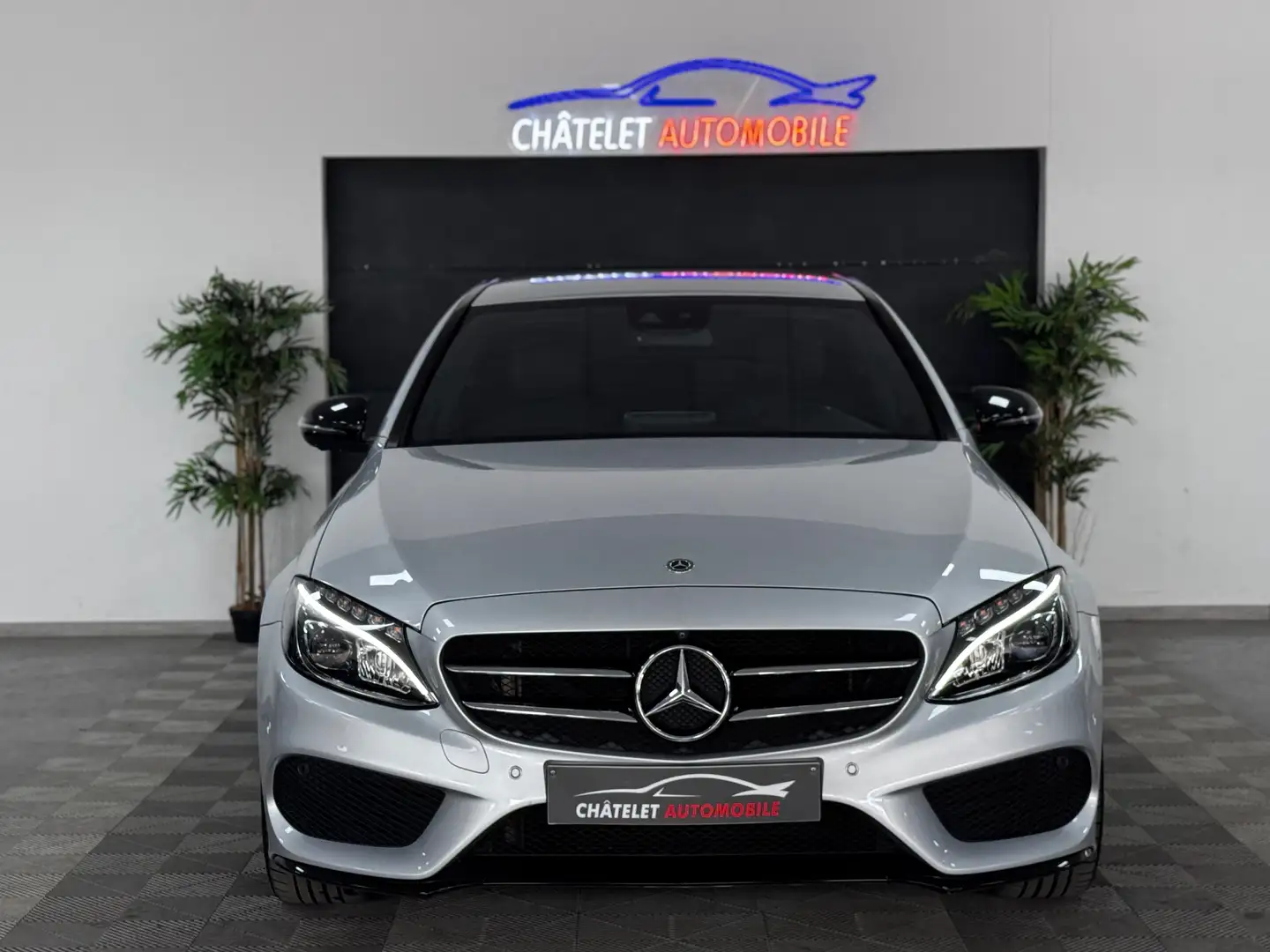 Mercedes-Benz C 220 PACK-AMG//360°É//LED//GPS//GARANTIE Gris - 2