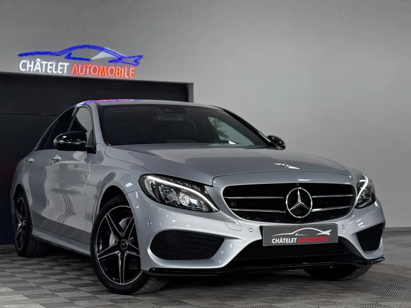Mercedes-Benz C 220 PACK-AMG//360°É//LED//GPS//GARANTIE Gris - 1