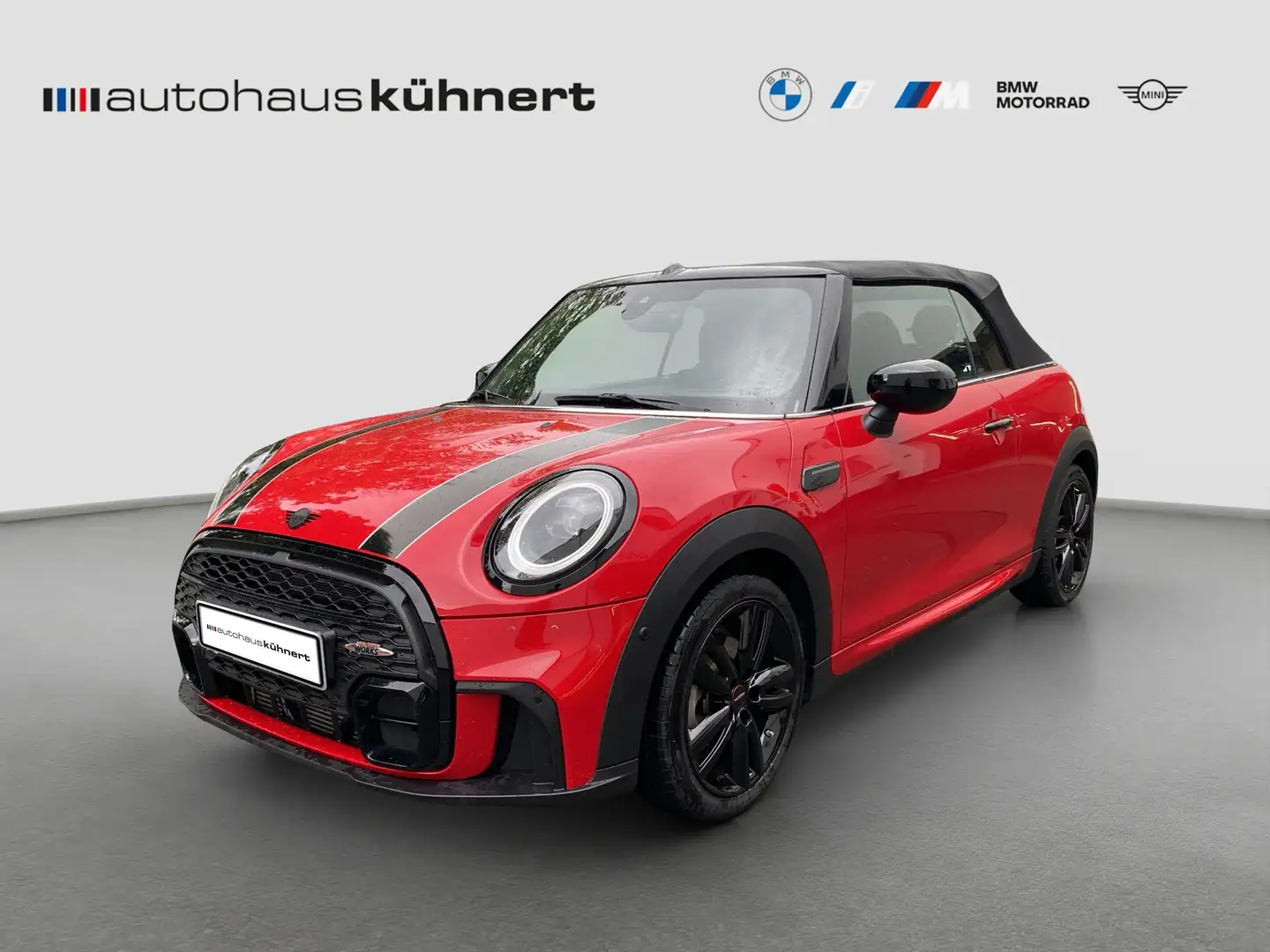 MINI Cooper Cabrio JCW SpurAss HUD HiFi Navi ParkAss RFK AUT Rouge - 1