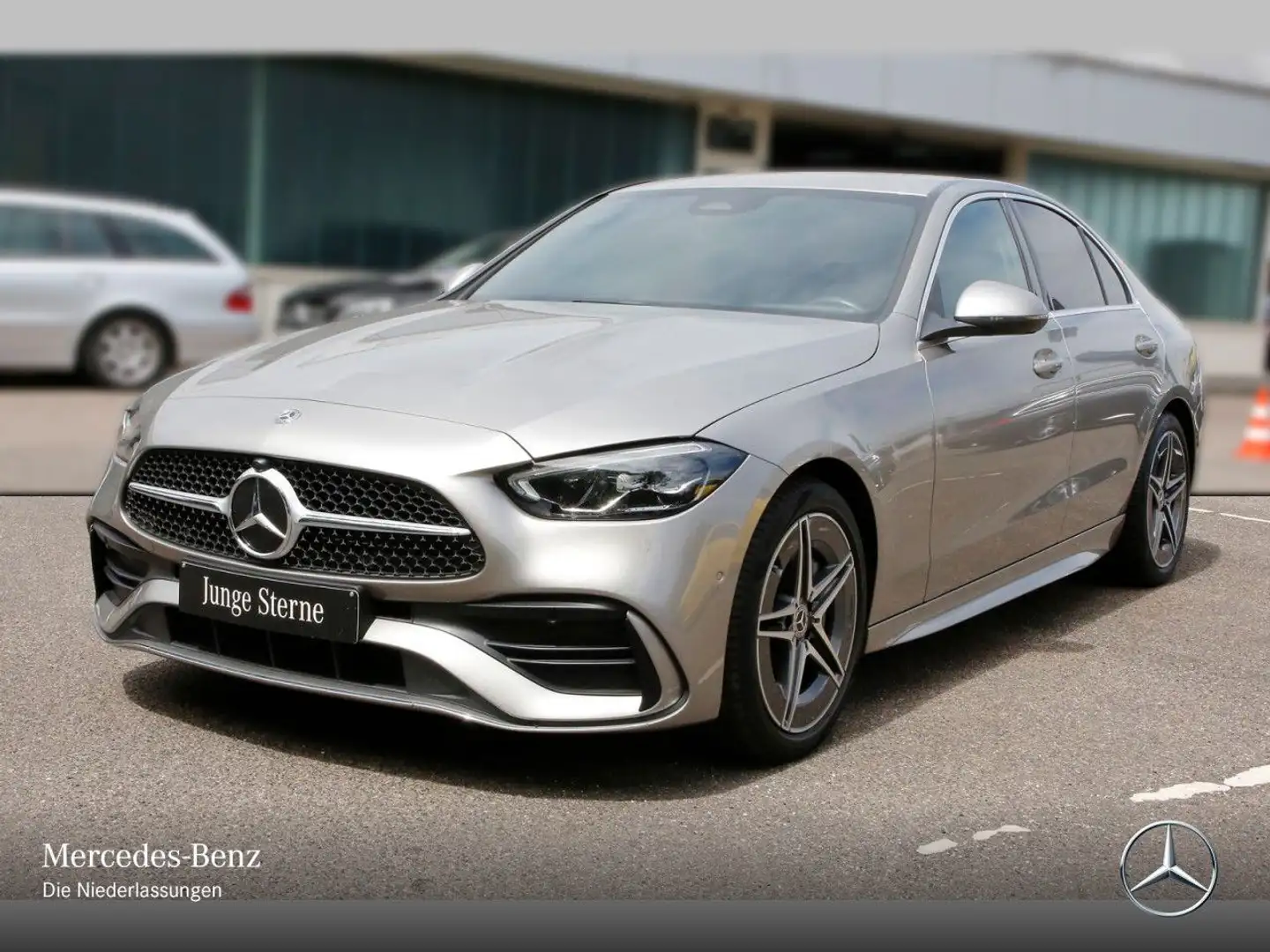 Mercedes-Benz C 180 AMG+LED+KAMERA+KEYLESS+9G Silber - 2