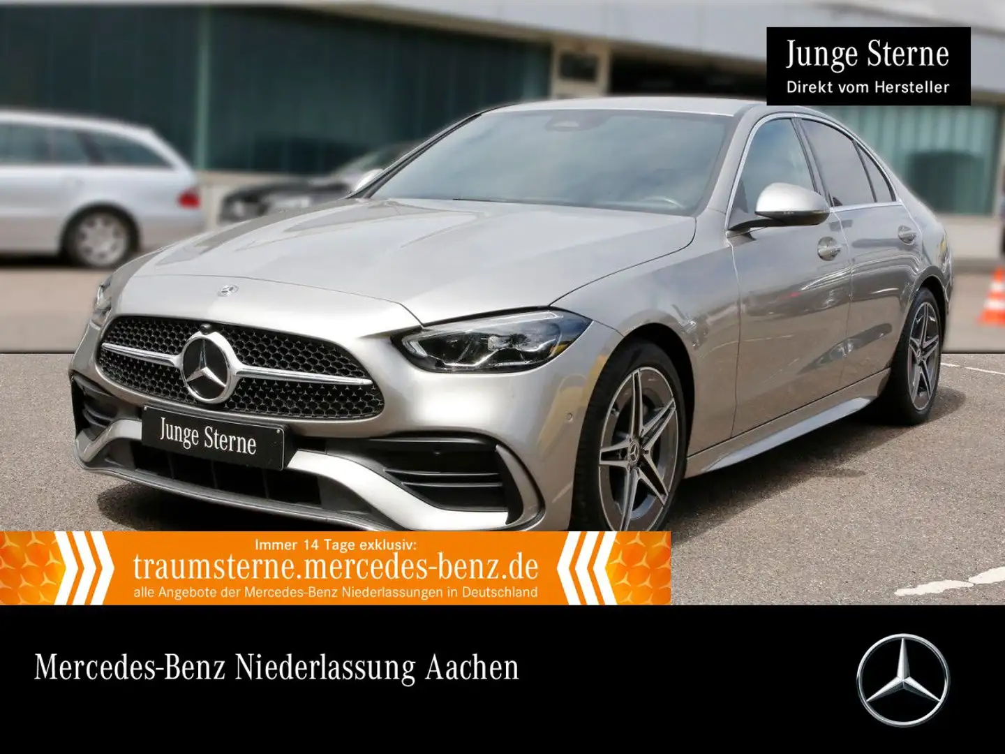 Mercedes-Benz C 180 AMG+LED+KAMERA+KEYLESS+9G Silber - 1