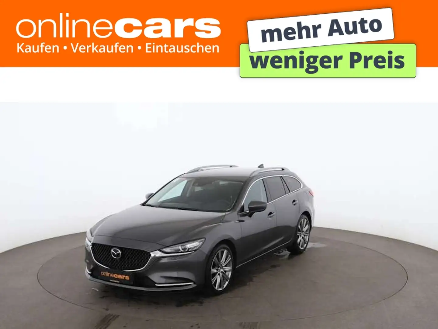Mazda 6 Kombi 2.2 CD SKYACTIV-D Sports Aut LED AHK NAVI Grau - 1
