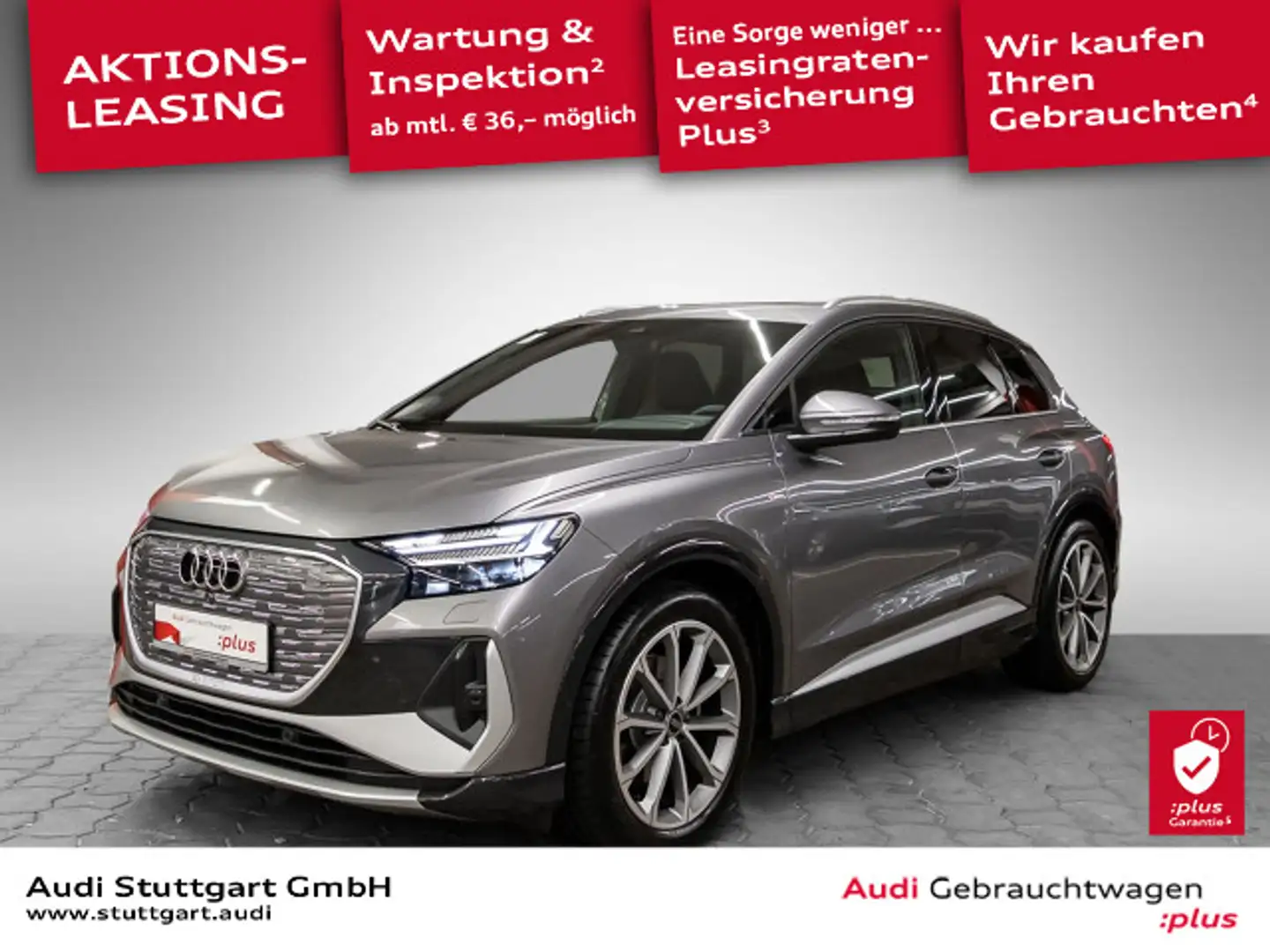 Audi Q4 e-tron 35 e-tron S line 360° AHK Pano Matrix Grau - 1