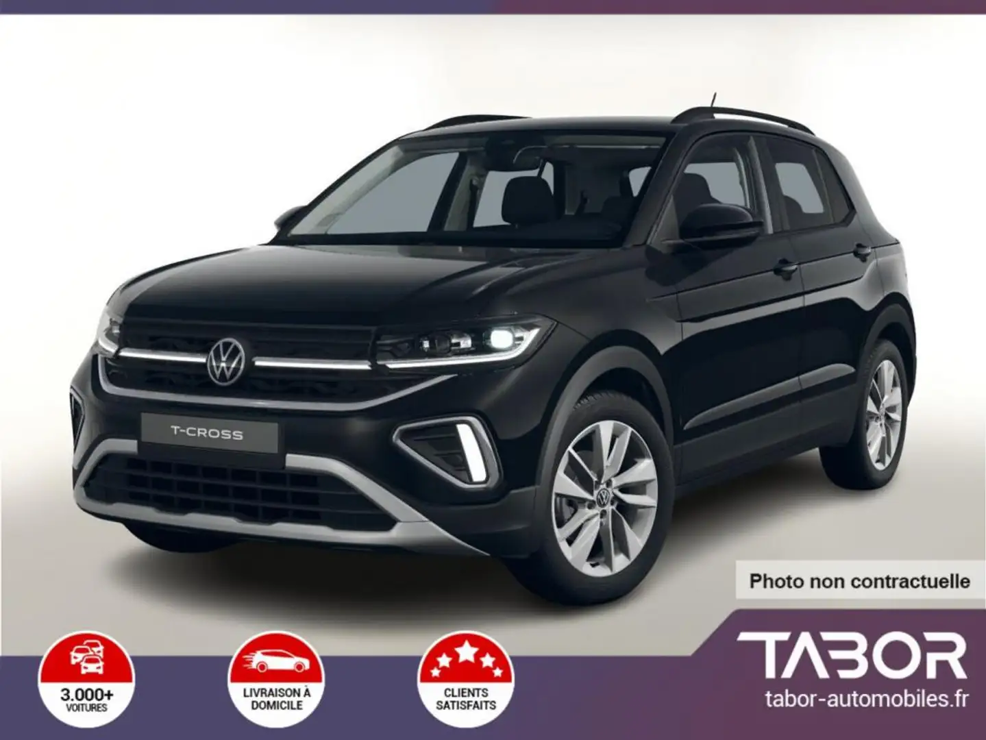 Volkswagen T-Cross 1.0 TSI 115 DSG IQ.Light 17p Noir - 1