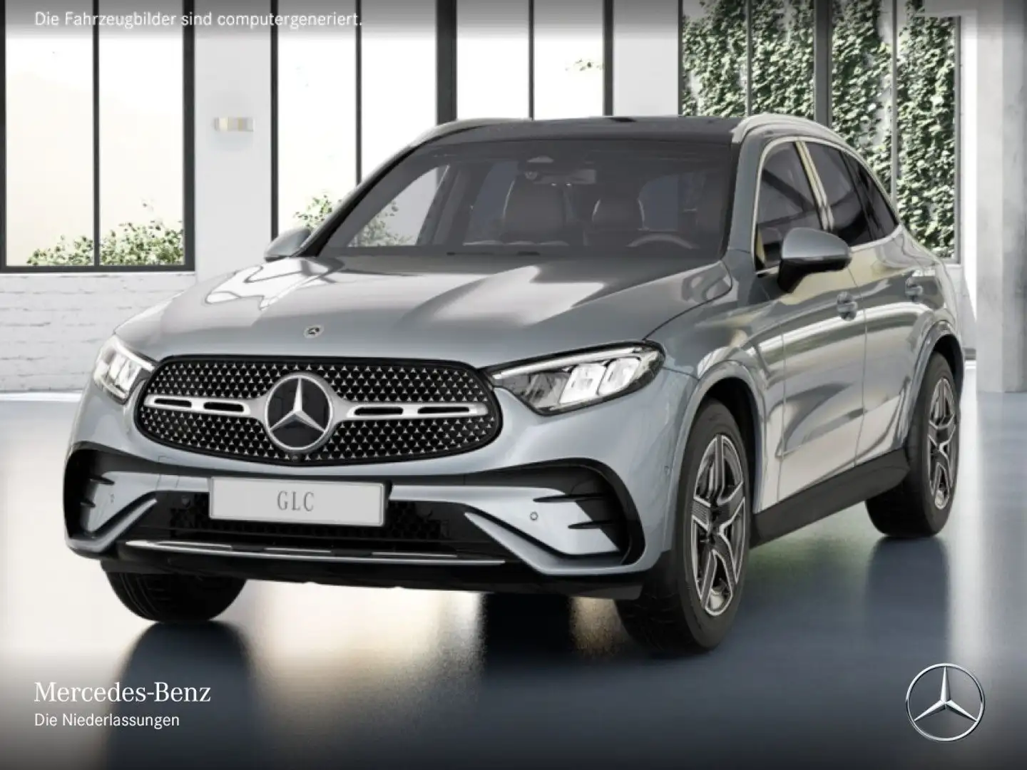 Mercedes-Benz GLC 220 d 4M AMG+PANO+360+AHK+LED+TOTW+KEYLESS+9G Silber - 2