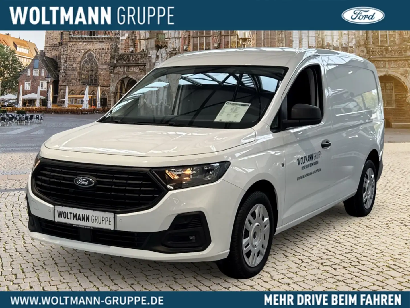 Ford Transit Connect Trend L2 2.0l EcoBlue 102PS *AHK abn./GJR/Trennwan Weiß - 1