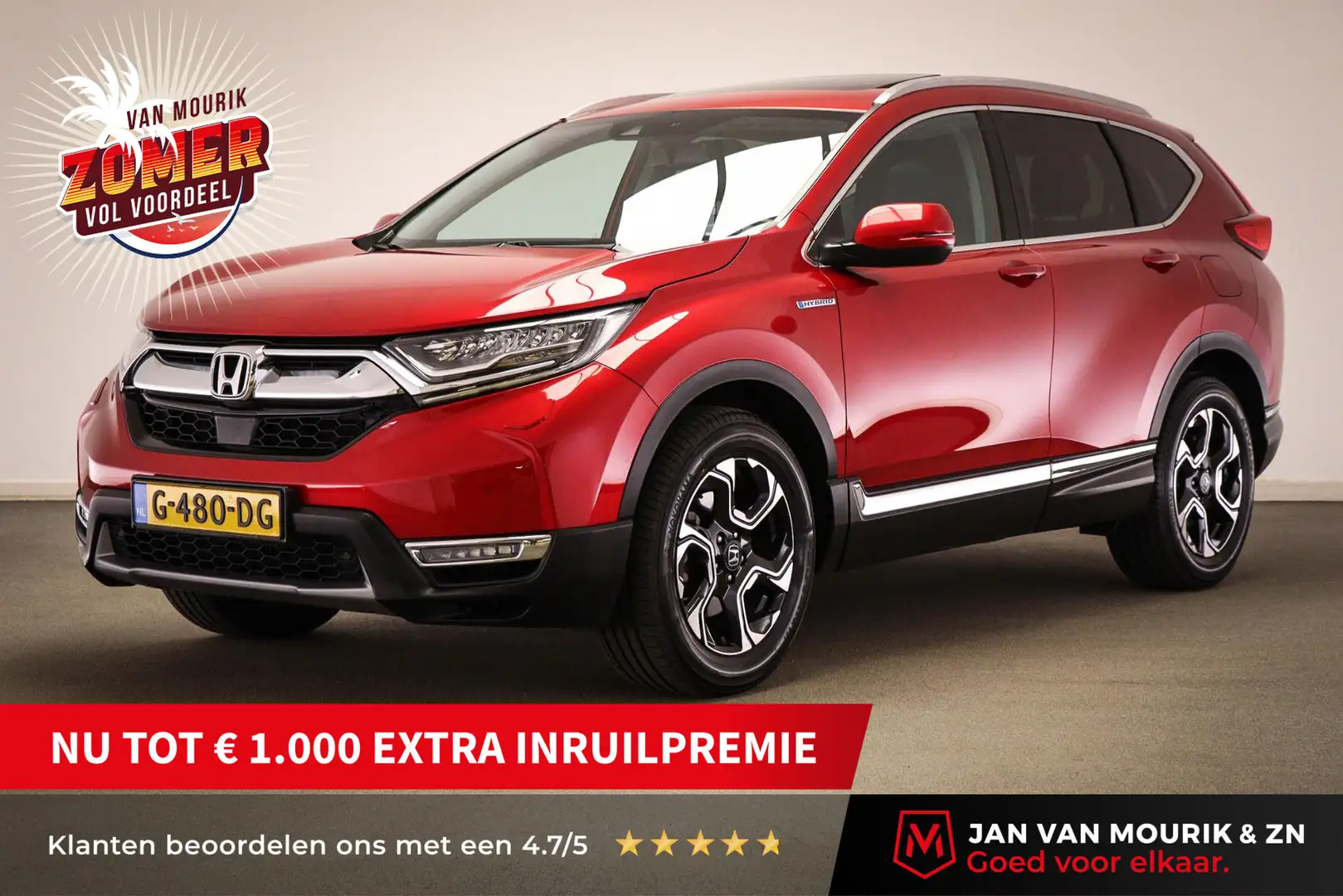 Honda CR-V 2.0 Hybrid AWD Executive | PANORAMADAK | HEAD UP | Rojo - 1