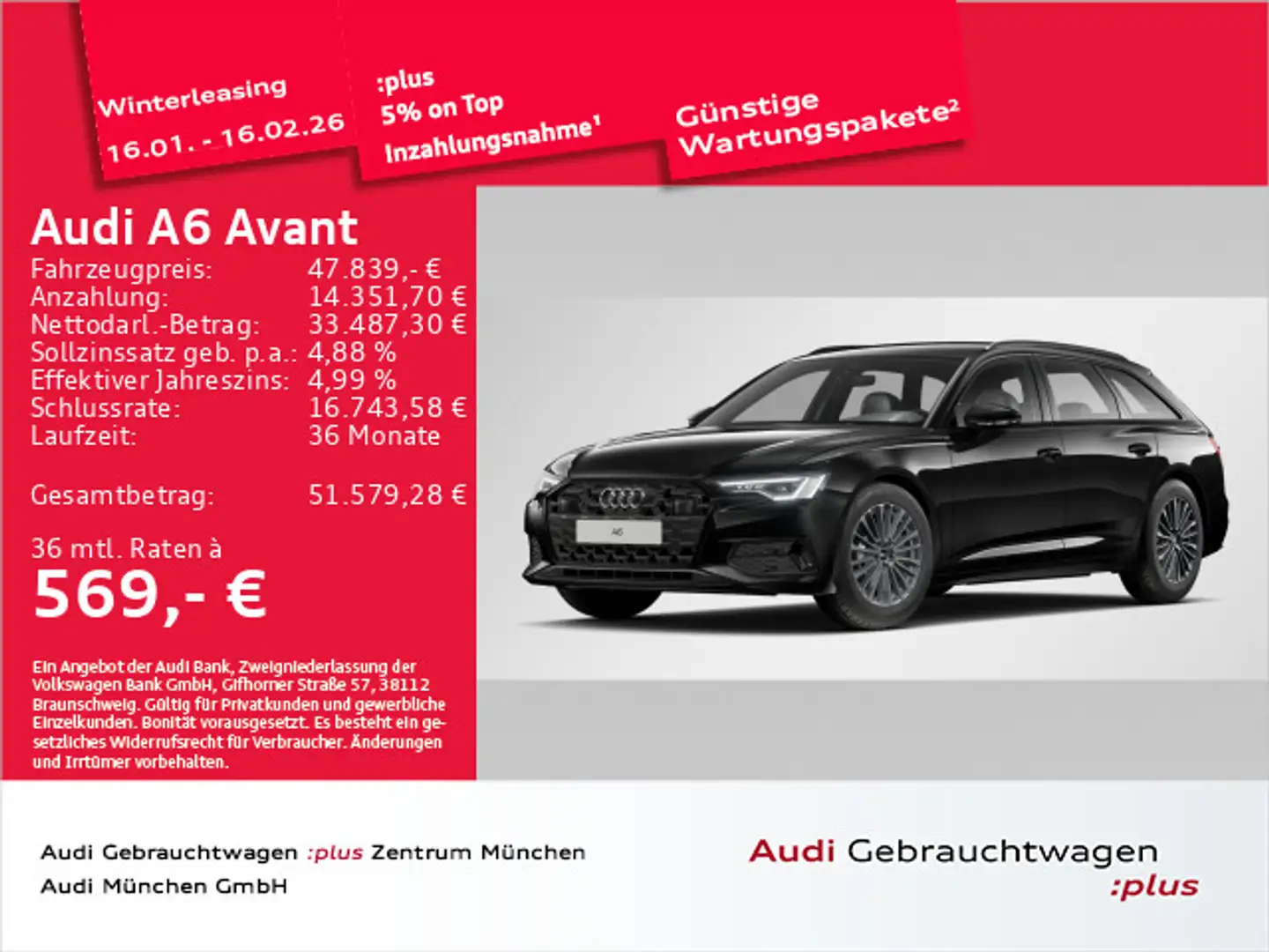 Audi A6 45 TFSI S tronic advanced AHK/Matrix/Ka Schwarz - 1