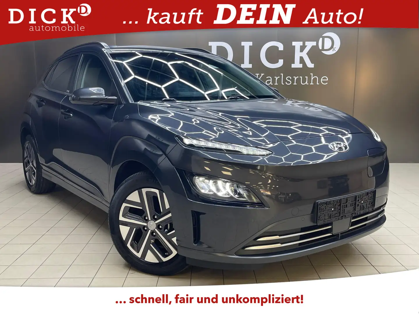 Hyundai KONA Trend WERKSG+GLASD+LED+SHZ+KAM+ACC+KRELL+WP Grau - 1