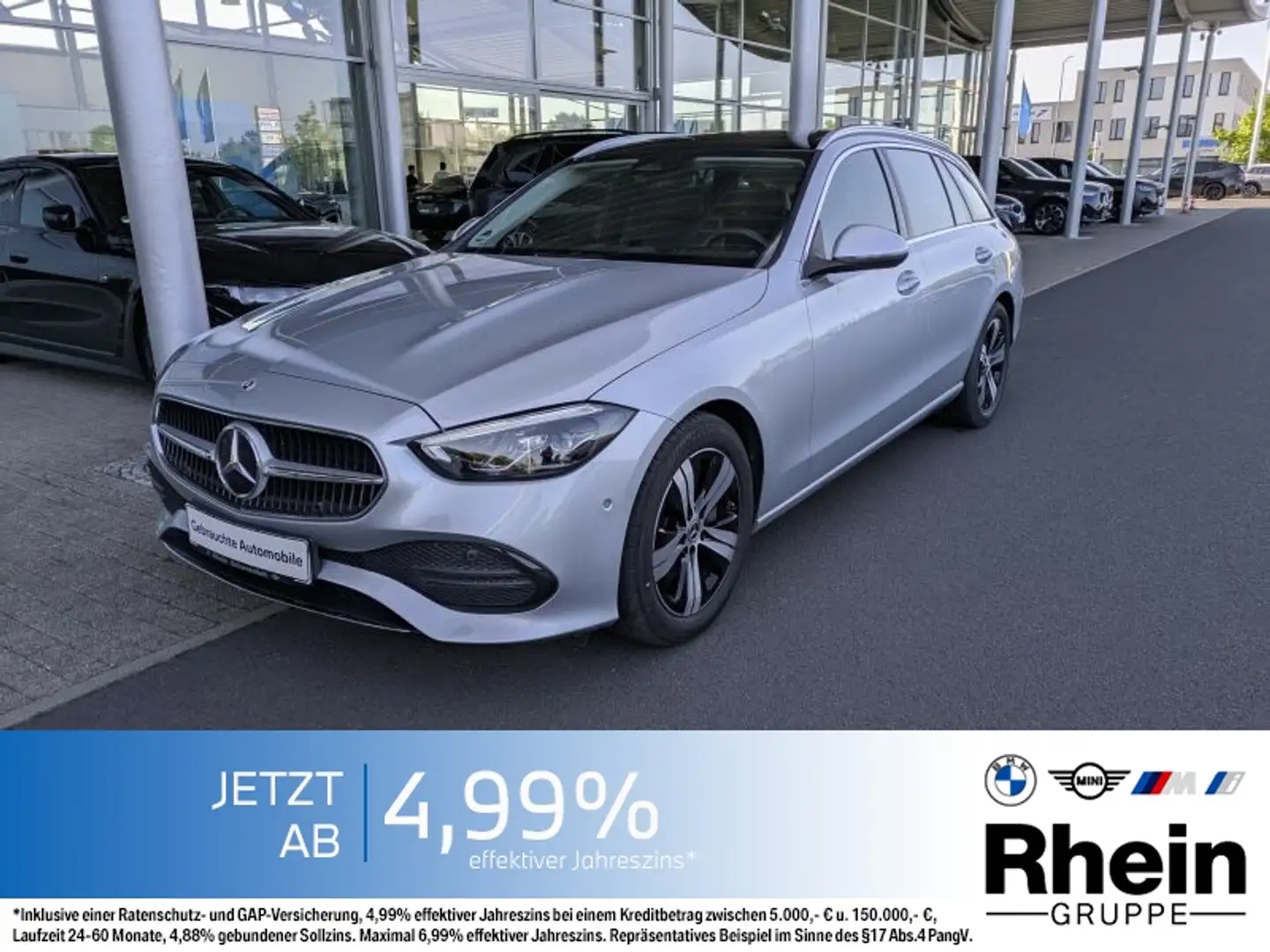 Mercedes-Benz C 200 d T 9G-Tronic Advantgarde AHK. RFK Silber - 1