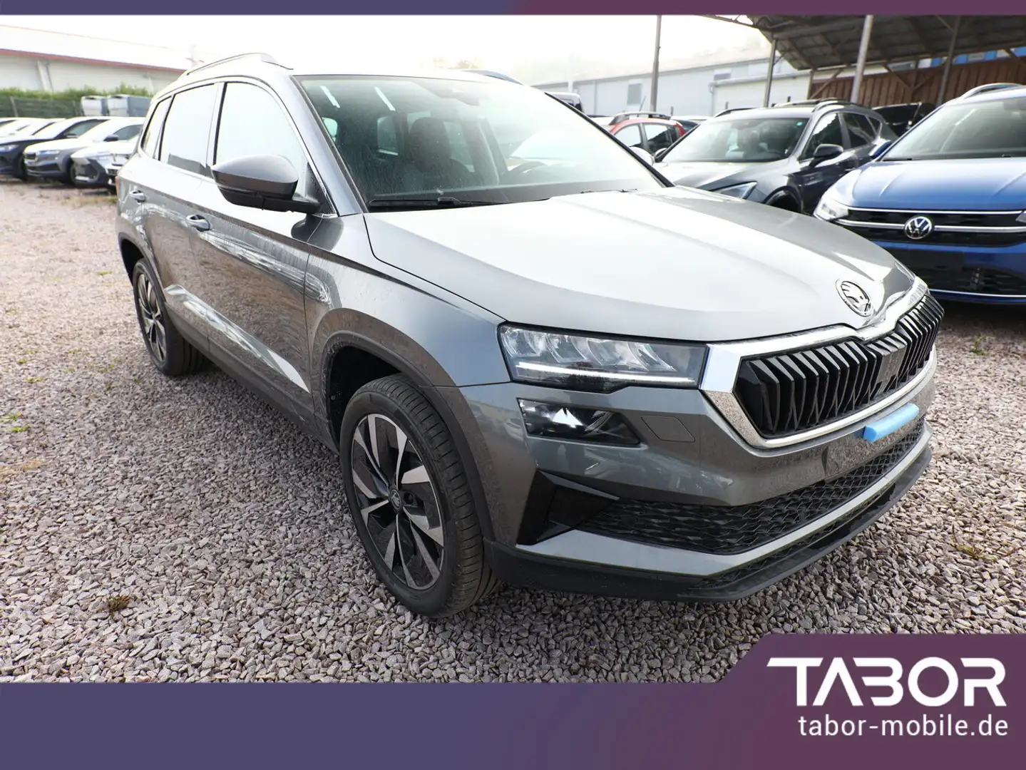 Skoda Karoq TSI 150 DSG Pano AHK NavC SideA Leder ACC Серый - 2