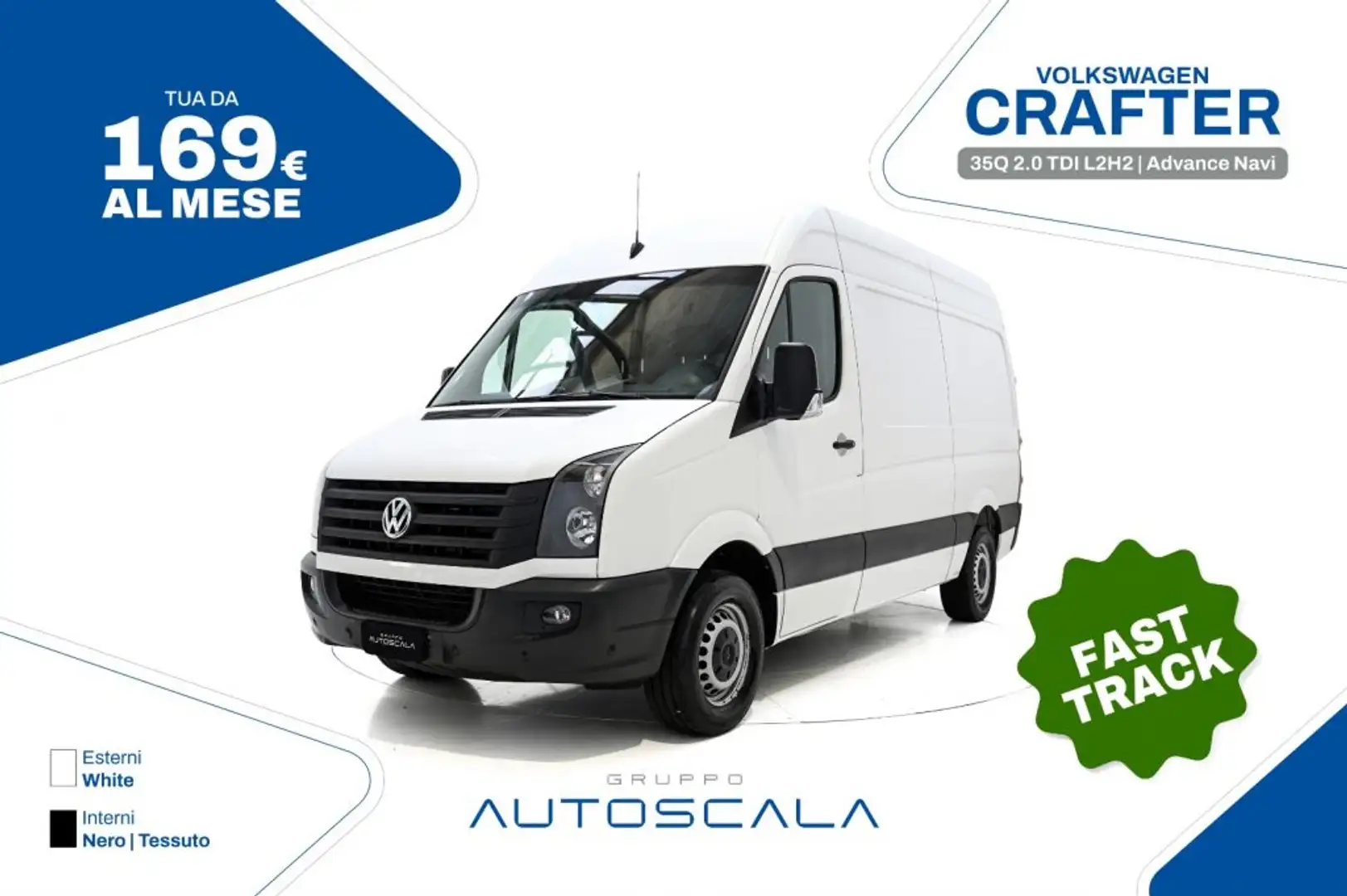 Volkswagen Crafter 35Q 2.0 TDI L2H2 Advance Navi Fehér - 1