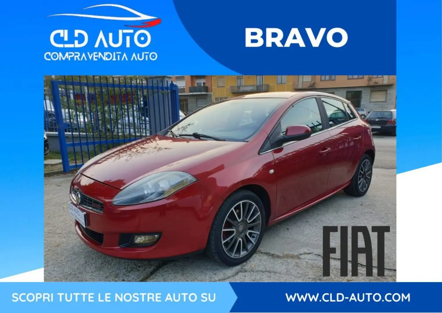 Fiat Bravo 1.9 MJT 120 CV Active Rosso - 1