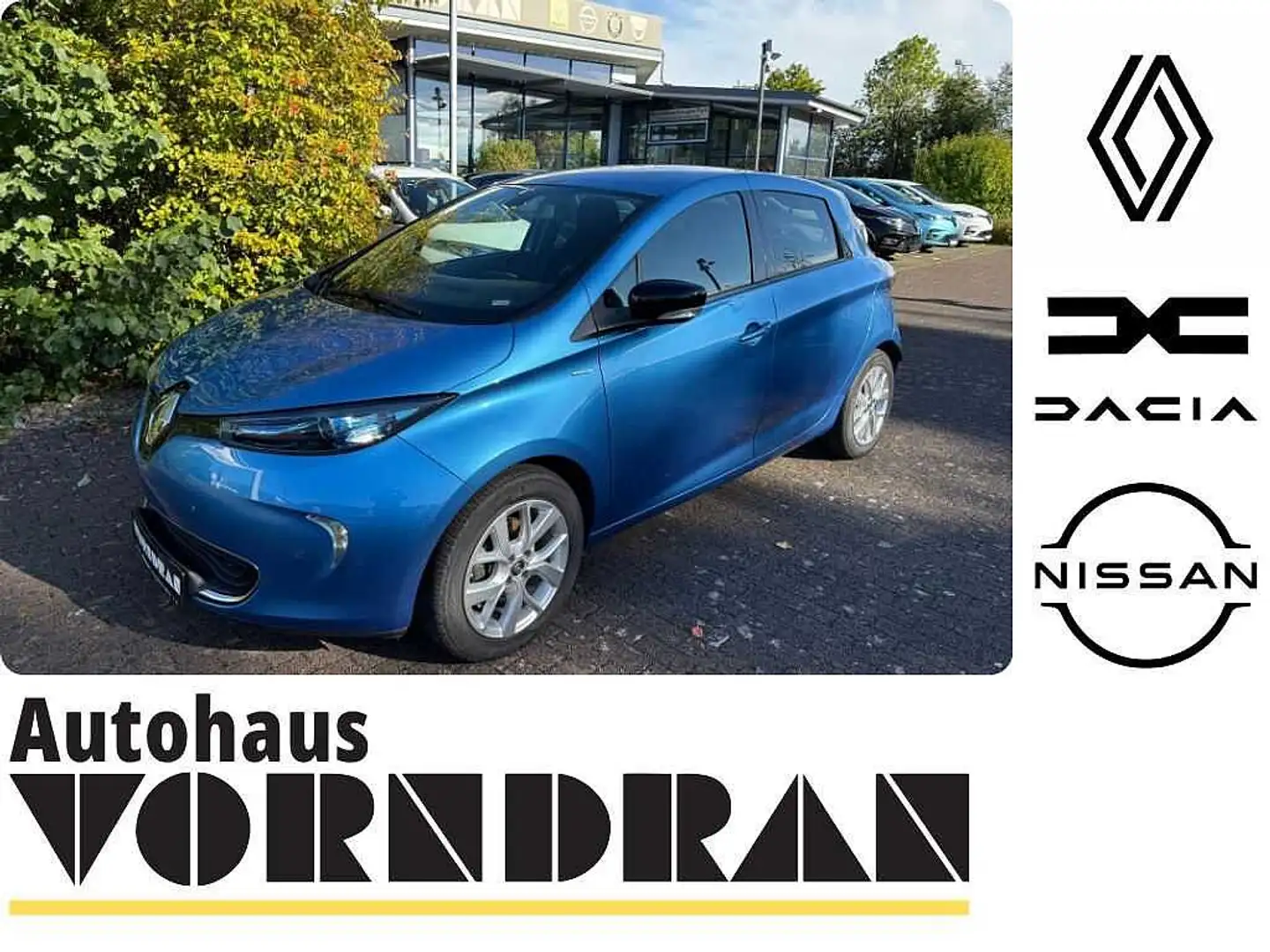 Renault ZOE LIMITED R110 ZE40 SHZ PDCvo+hi+Kamera Batteriemiet Blau - 1
