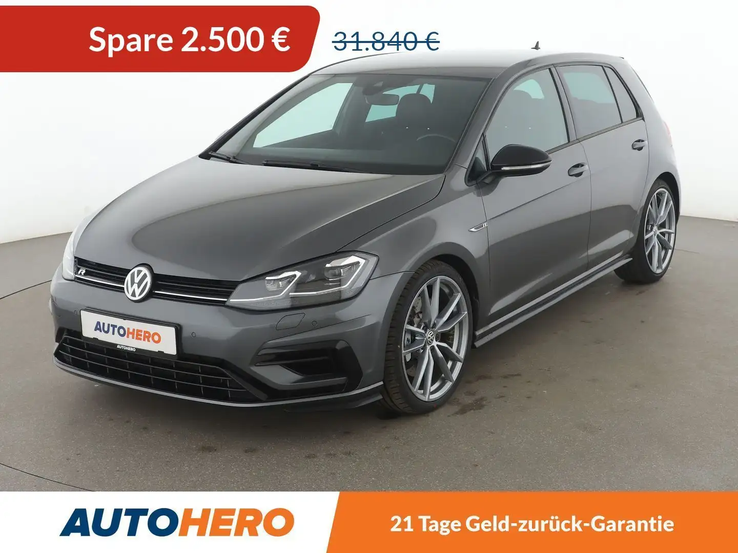 Volkswagen Golf GTI 2.0 TSI R BlueMotion 4Motion Aut.*NAVI*LED*ACC* Grijs - 1