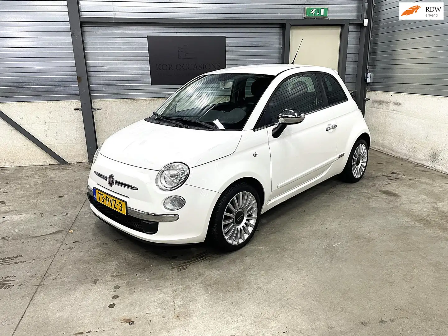 Fiat 500 0.9 TwinAir Sport NAP airco APK half leer Wit - 1