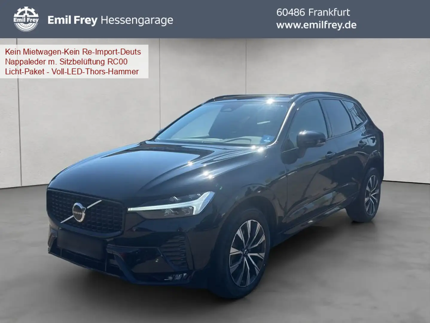 Volvo XC60 XC60 B4 Plus-Dark Aut Glasd PilotAssist BLIS Nappa Schwarz - 1