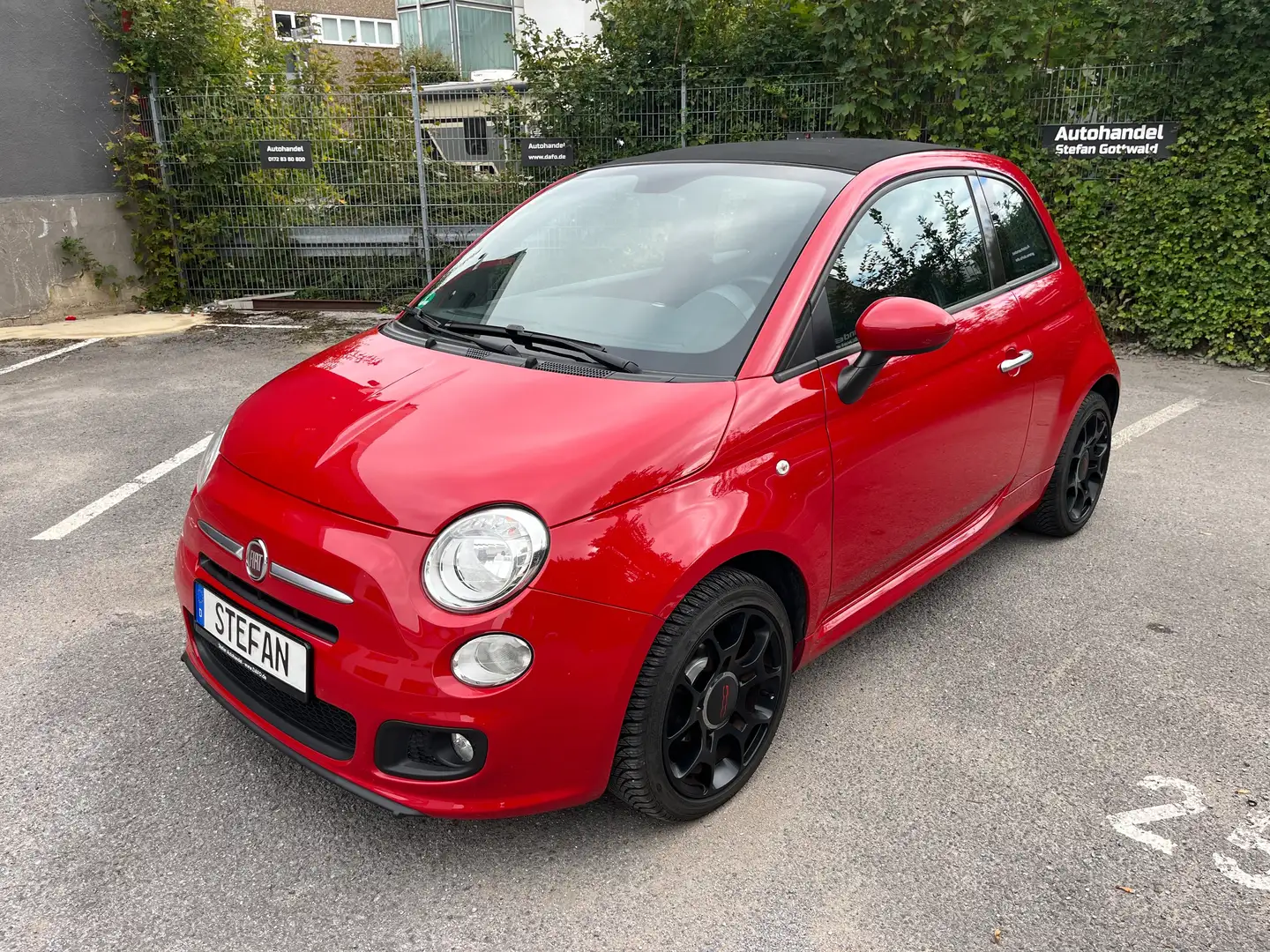 Fiat 500C S Klima, PDC, Bluetooth, Tüv Neu, Top Zustand Rot - 1