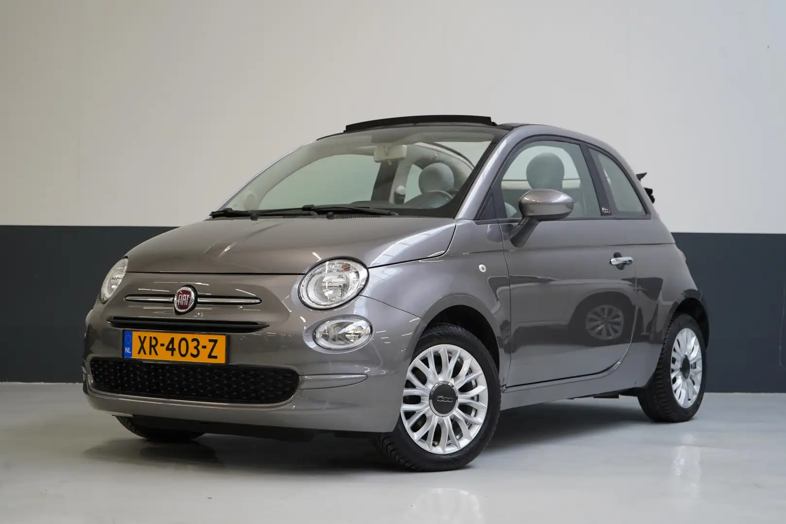 Fiat 500C 0.9 TwinAir 80pk Turbo Popstar | Airco | Cruise co Grijs - 1