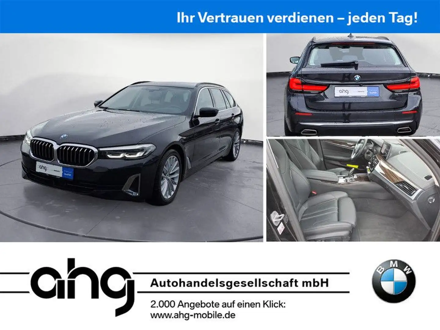 BMW 520 d xDrive Touring Luxury Line Aut. Panorama Schwarz - 1