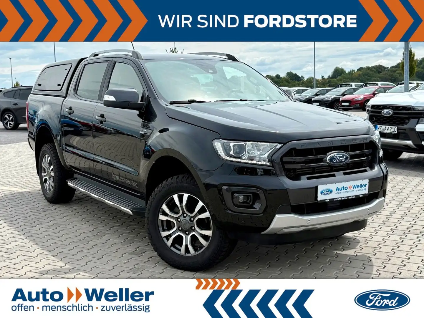 Ford Ranger Wildtrak DOKA 4x4 2.0 TDCi Hardtop AT Zwart - 1