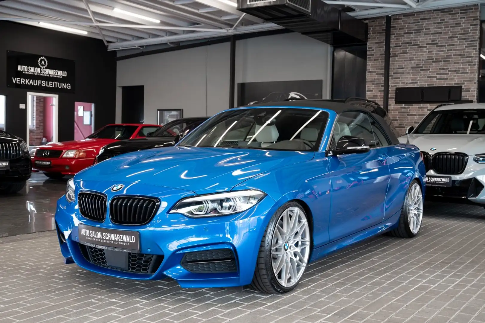 BMW 240 xDrive Cabrio|KW V3|H&K|LEDER|ACC|CARBON Albastru - 2