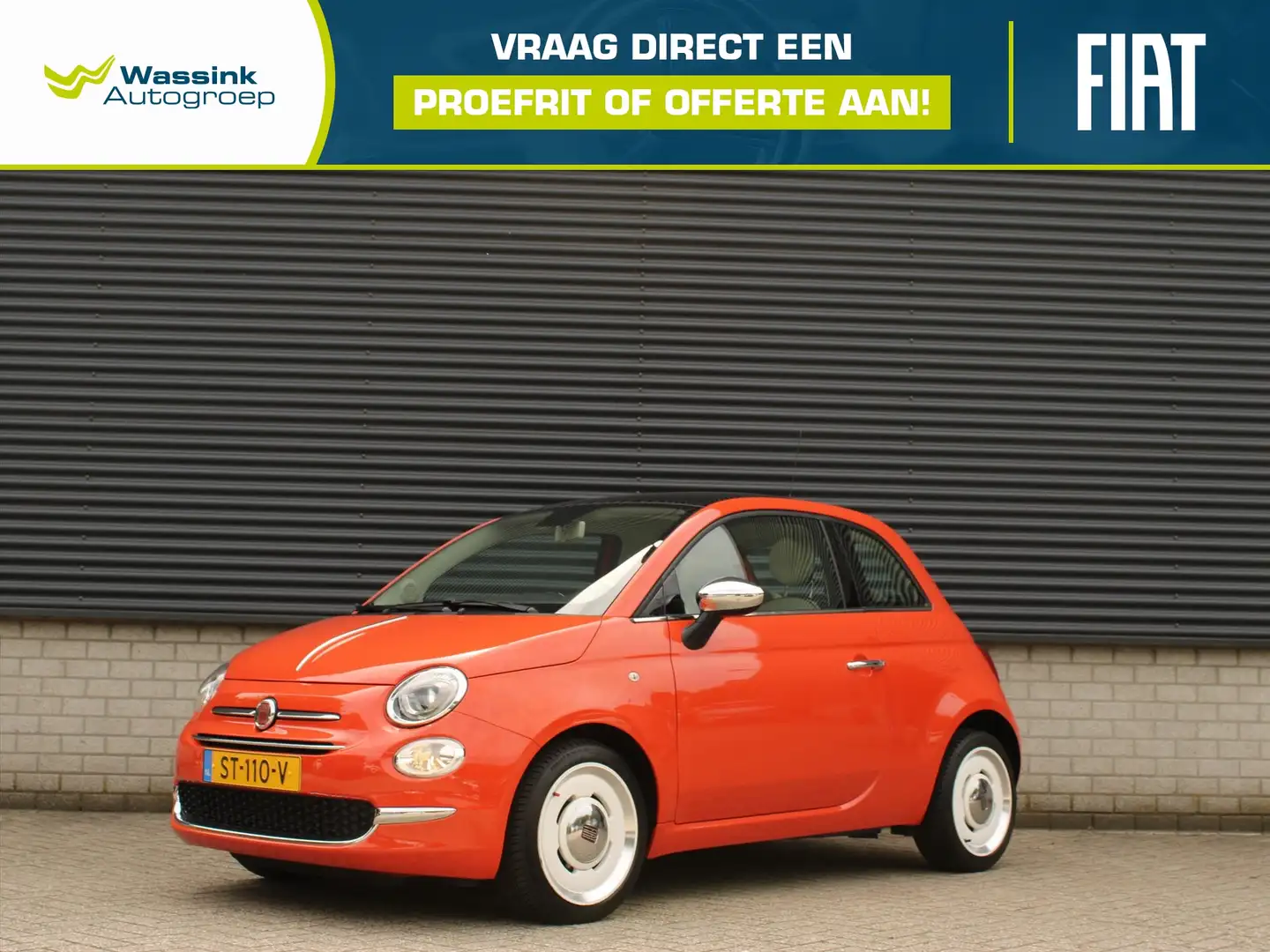 Fiat 500 Anniversario TwinAir 80pk I Cruise Control I Panor Orange - 1