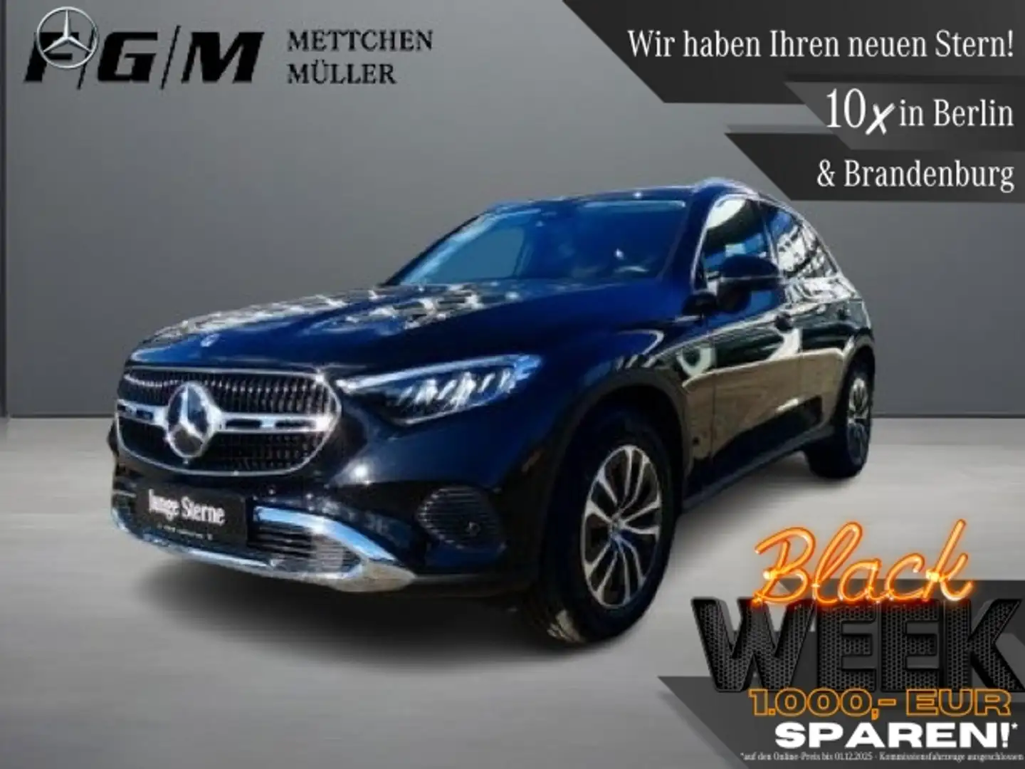 Mercedes-Benz GLC 200 4M Avantgarde TWA|Sitzhz|EASY-PACK|Kam Schwarz - 1