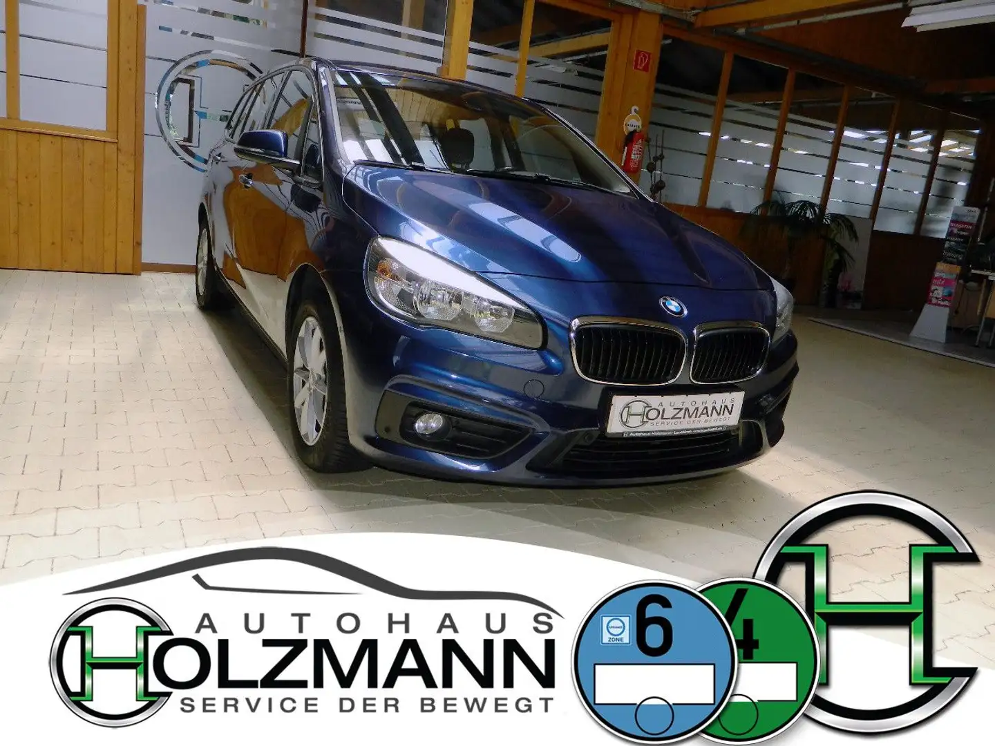 BMW 218 2er 218i Gran Tourer Advantage/Navi/HiFi/2Hd/Eu6 Blau - 2