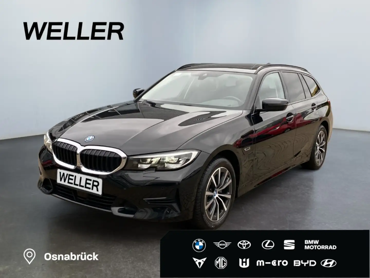BMW 320 e Touring xDrive Sport Line *AHK*ACC*Pano*HiFi* Schwarz - 1