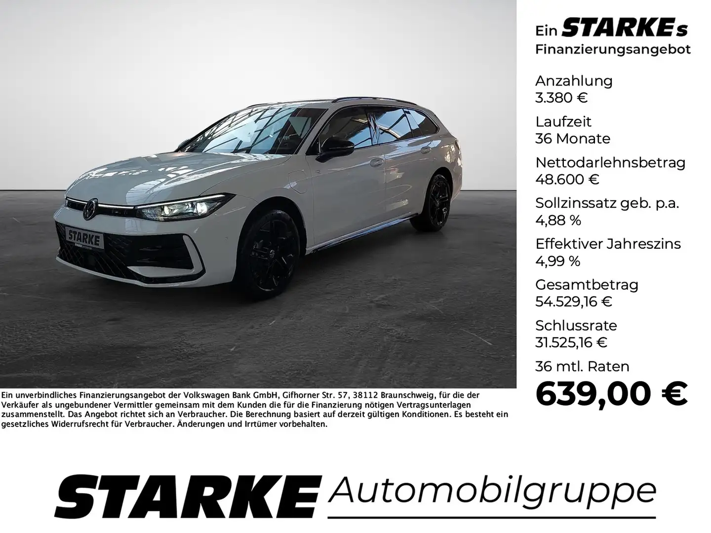 Volkswagen Passat Variant 1.5 TSI eHybrid DSG R-Line Weiß - 1