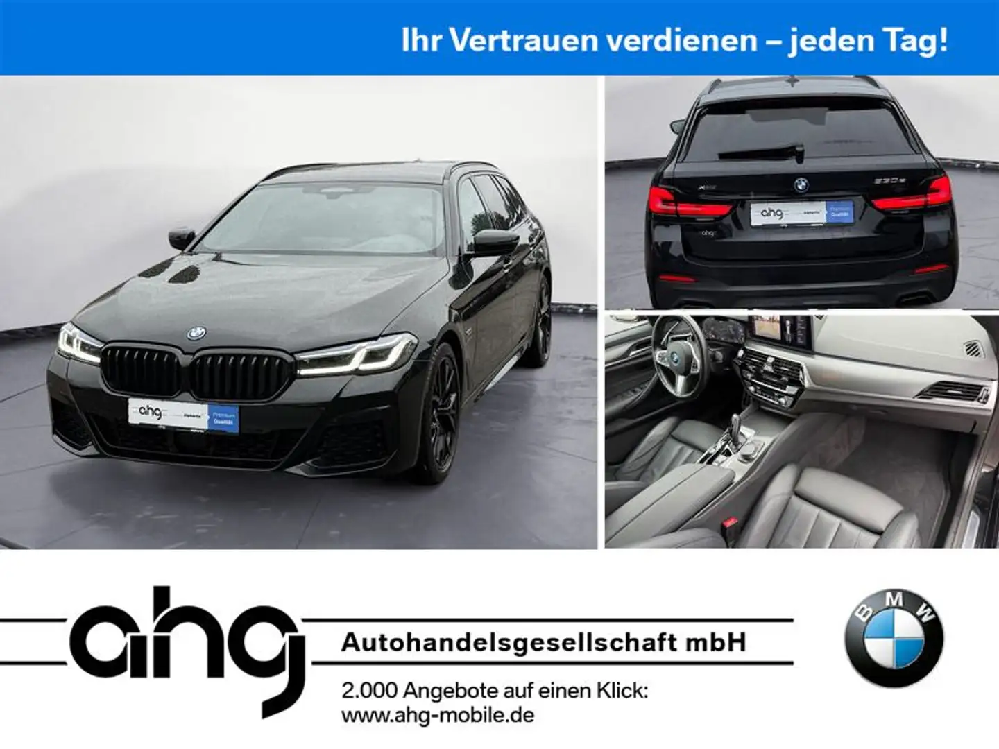 BMW 530 e xDrive Touring M Sport Laserlicht Head-Up A Noir - 1