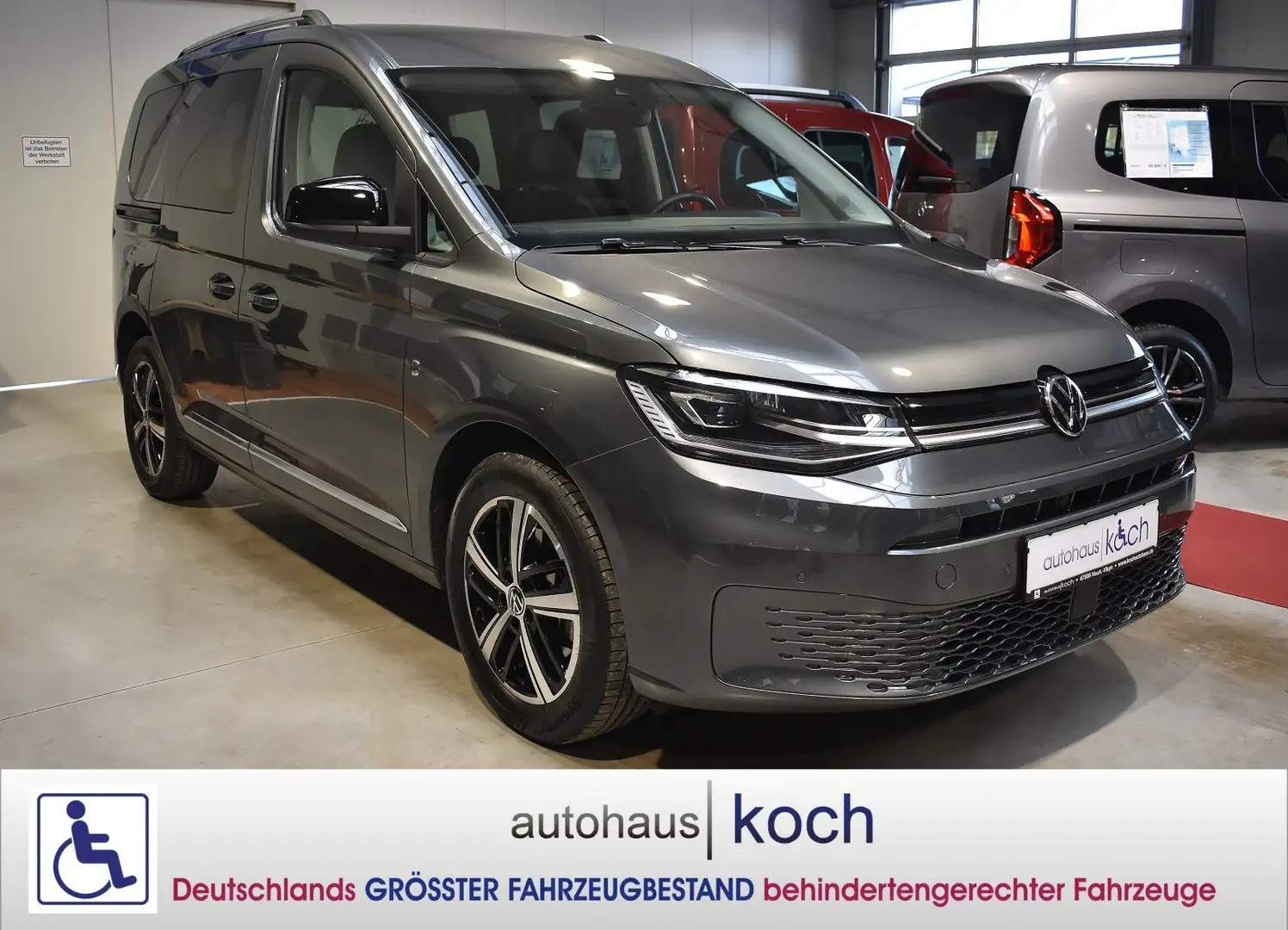 Volkswagen Caddy 1.5 TSI EU6d Style rollstuhlgerecht Grau - 2