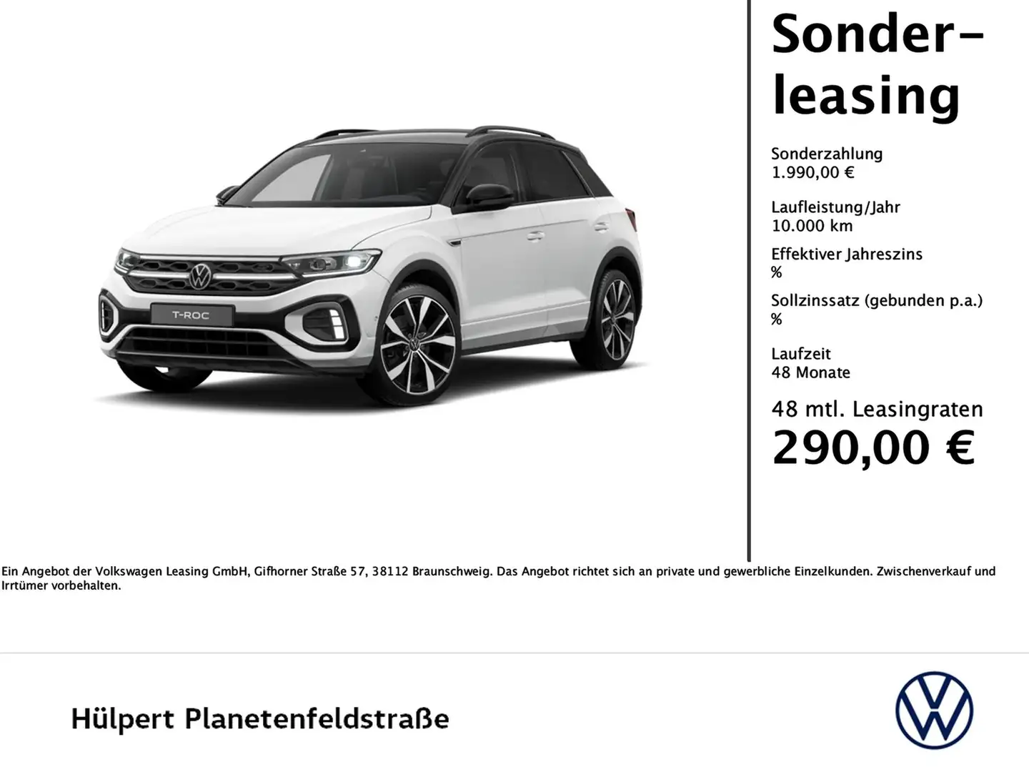 Volkswagen T-Roc 2.0 R-LINE DSG BLACKSTYLE eKLAPPE AHK LM19 Wit - 1