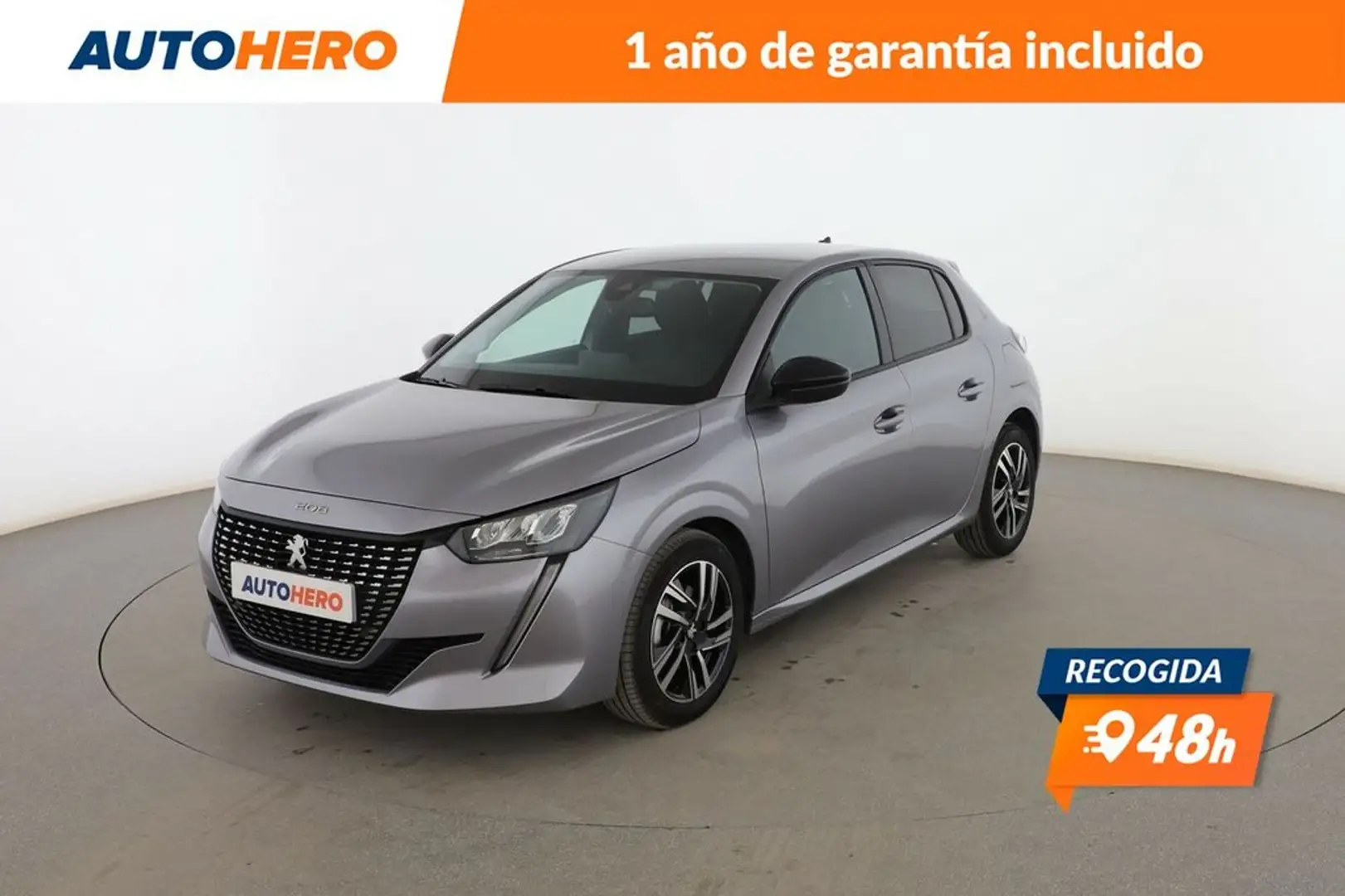 Peugeot 208 1.2 Puretech S&S Allure 100 Gris - 1