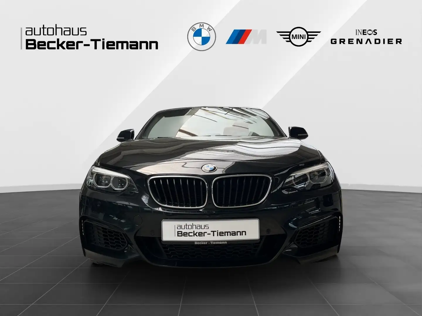 BMW 218 i Cabrio M Sport/Navi/HIFI/Leder/18'' Zwart - 2