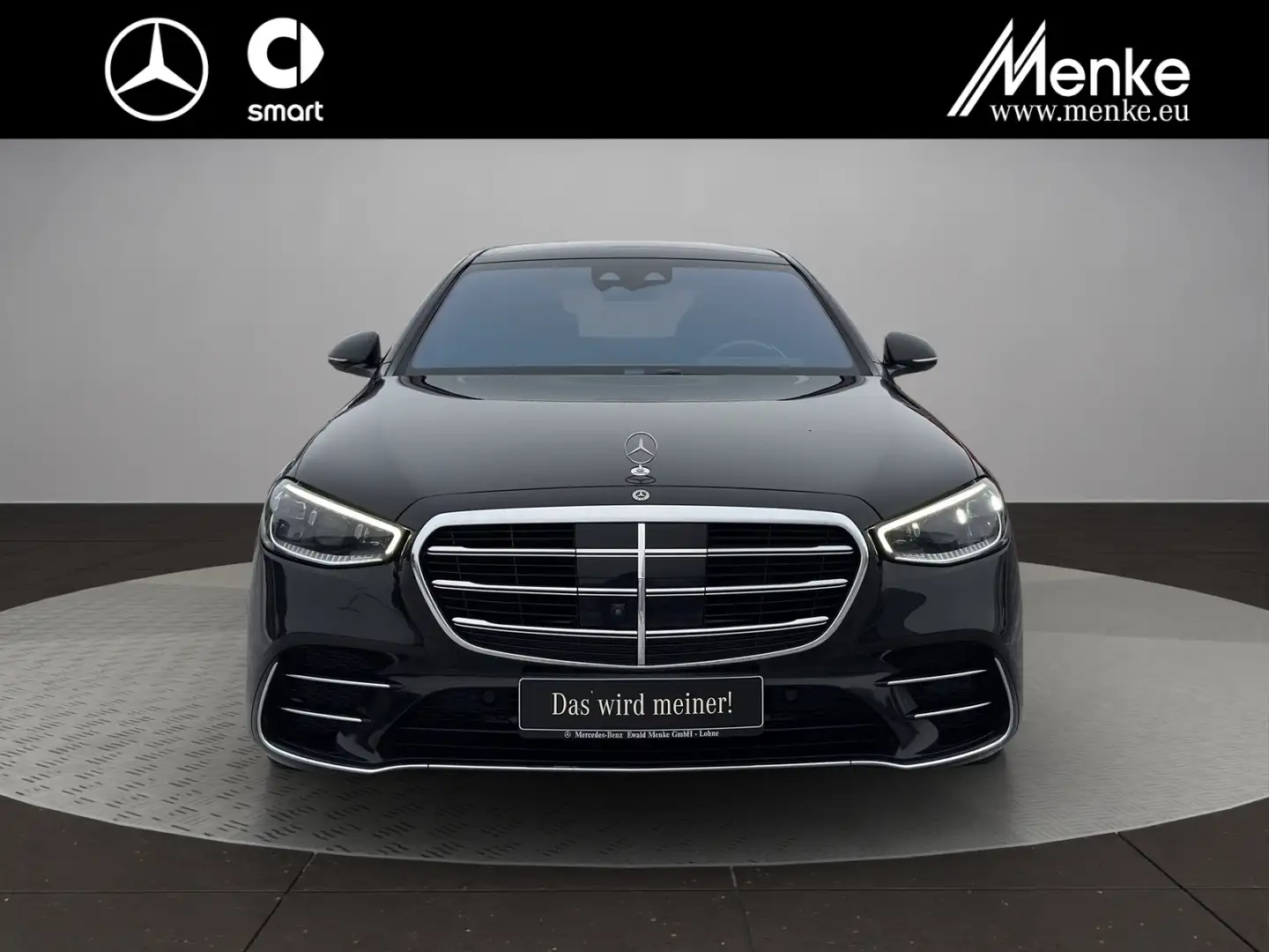 Mercedes-Benz S 400 d 4M Lang AMG+21er+HA.Lenkg+HUD+3D+4xSitzk Negro - 2