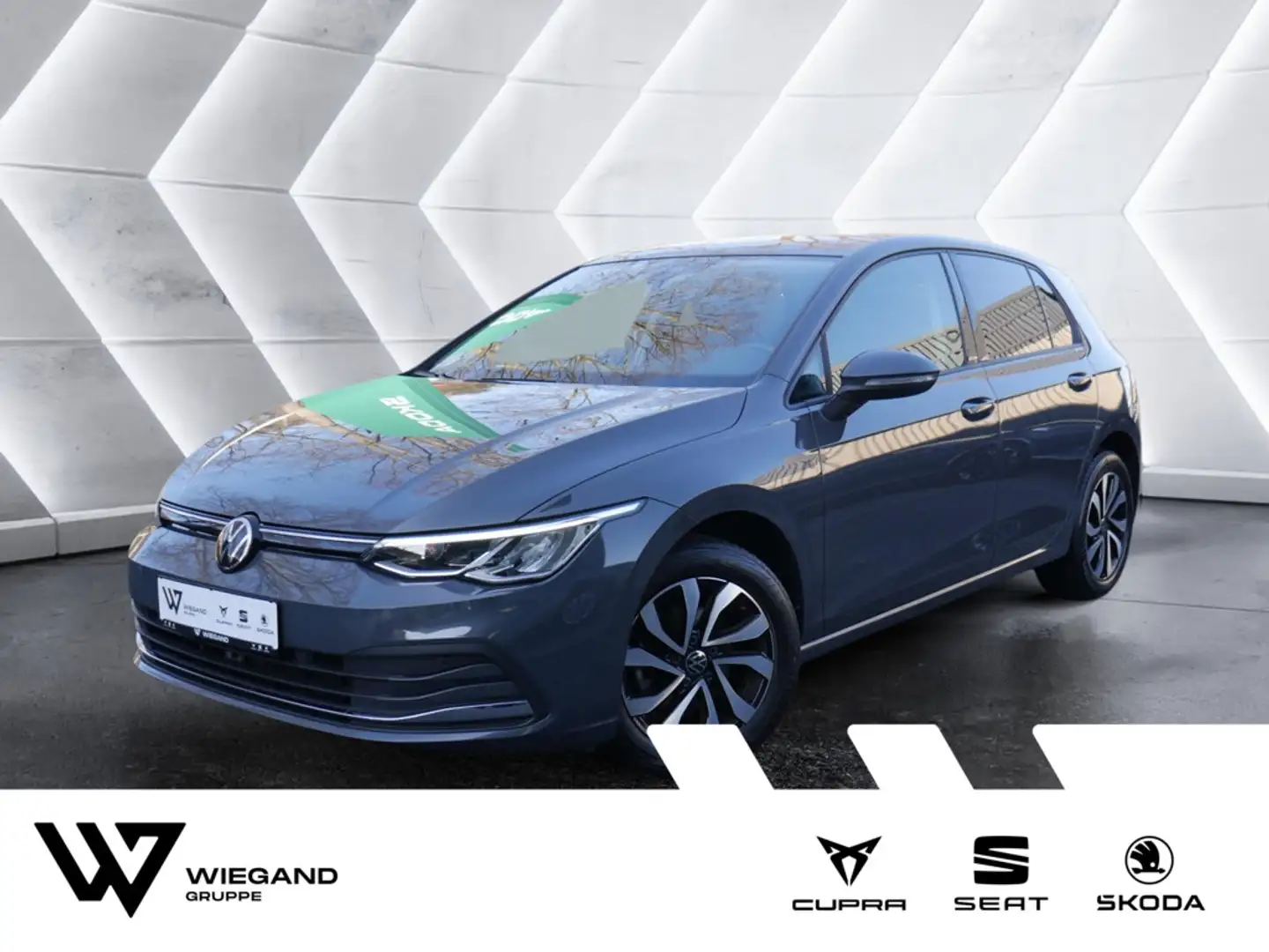 Volkswagen Golf VIII 1.0 TSI Active PDC SHZ NAVI LED Grigio - 1