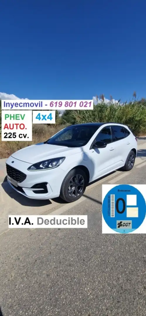 Ford Kuga 2.5 Duratec PHEV ST-Line 4x2 Blanco - 1