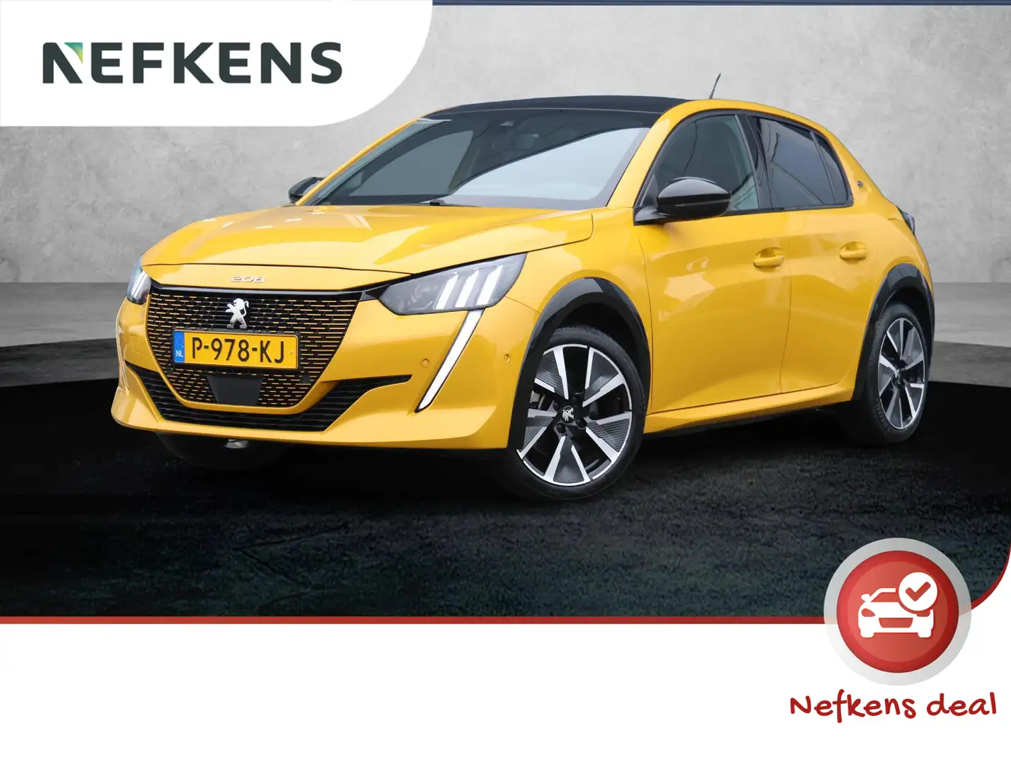 Peugeot e-208 GT Pack 50 kWh 3-fase | Glazendak | ACCU 92% | Hal Geel - 1
