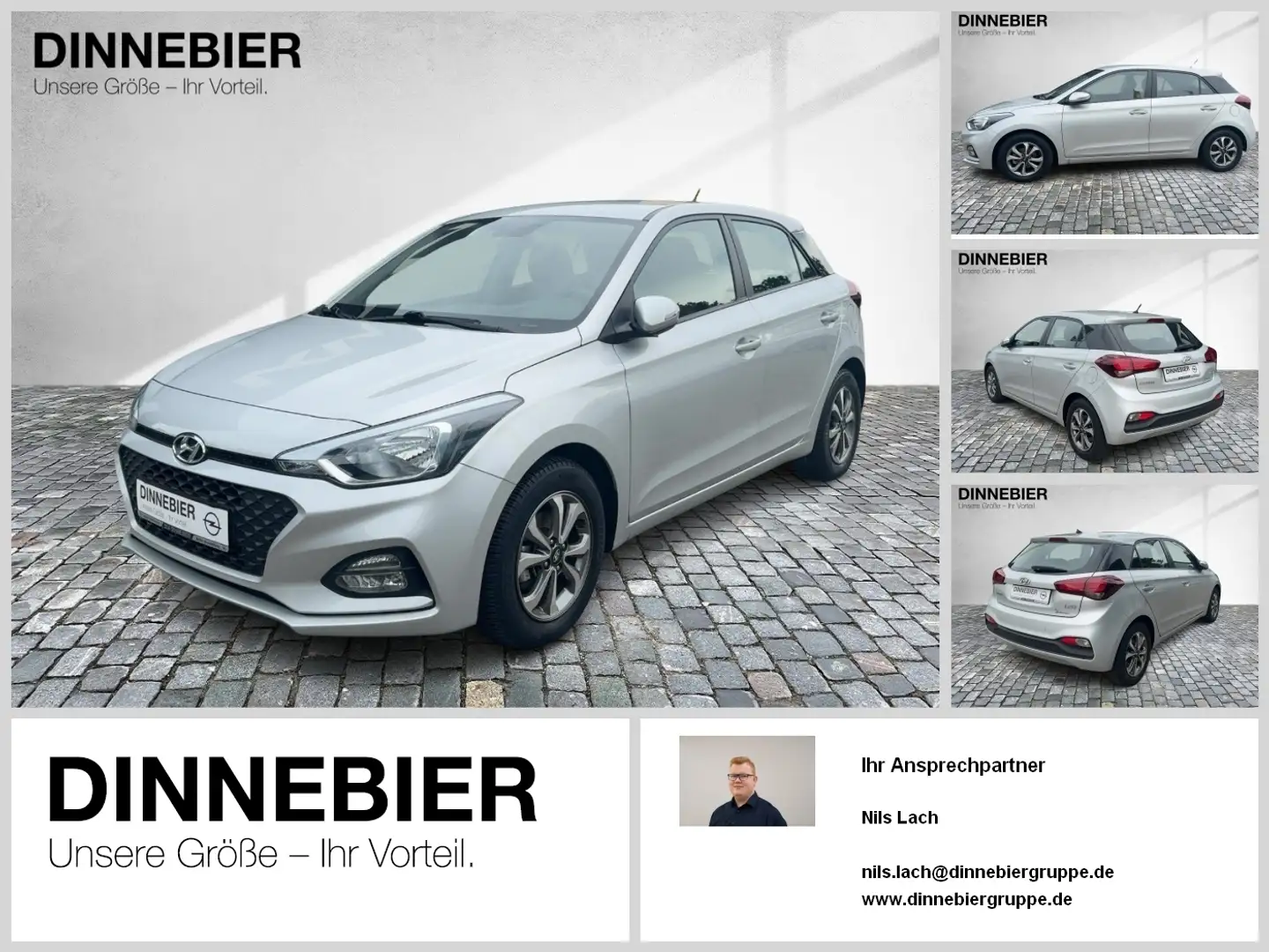 Hyundai i20 Active KlimaA SpurH PDC SHZ LM Argent - 1