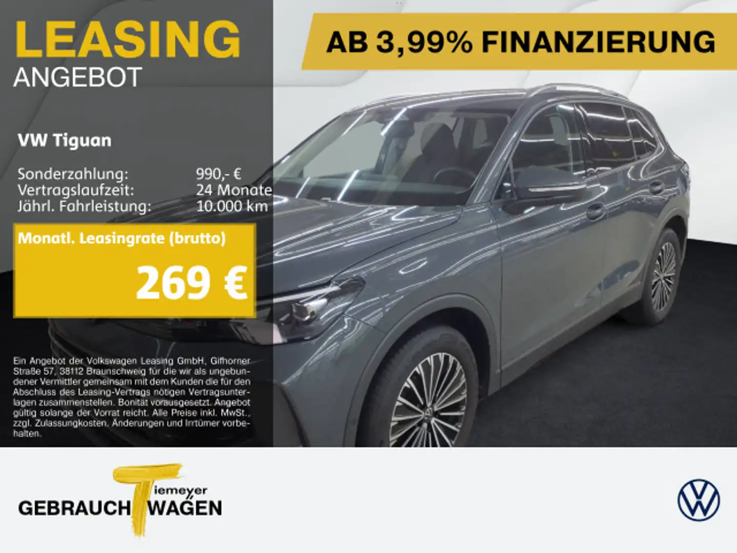 Volkswagen Tiguan 1.5 eTSI DSG LIFE LED+ KAMERA LM18 AHK Grau - 1
